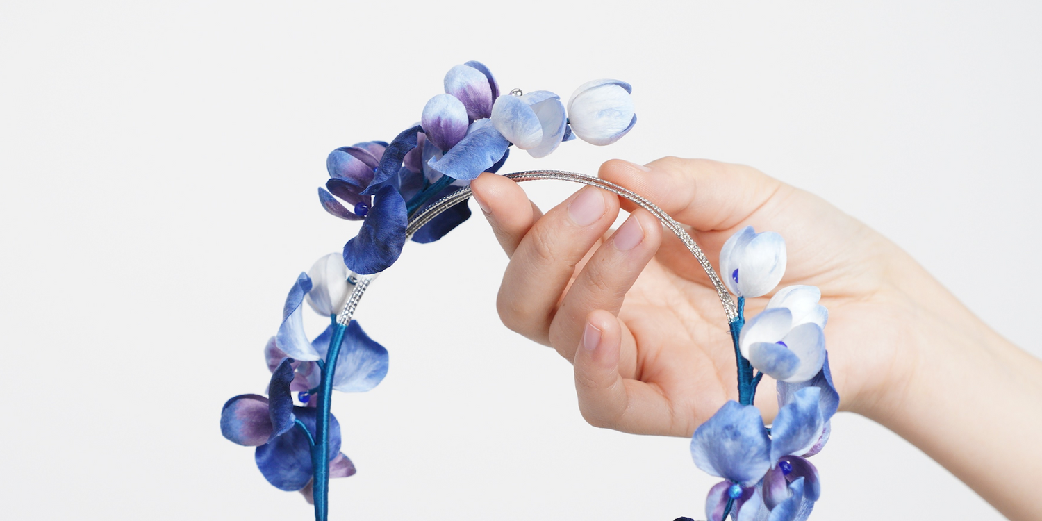 Ronghua Tutorial: How to Make Bluebonnets Flower Headband & Brooch