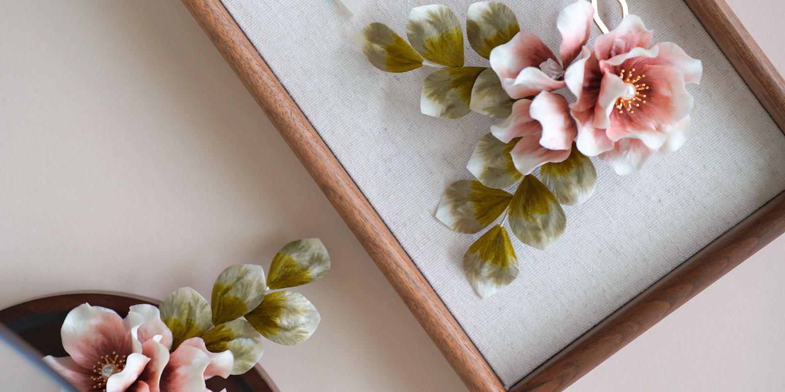 Ronghua Tutorial: How to Make Pink Bloom Flower Hairpin