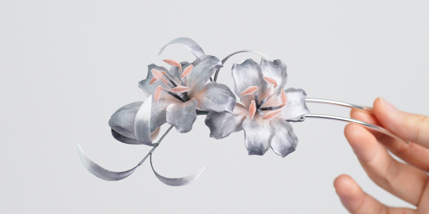Ronghua Tutorial: How to Make Frost's Descent Lily Hairpin