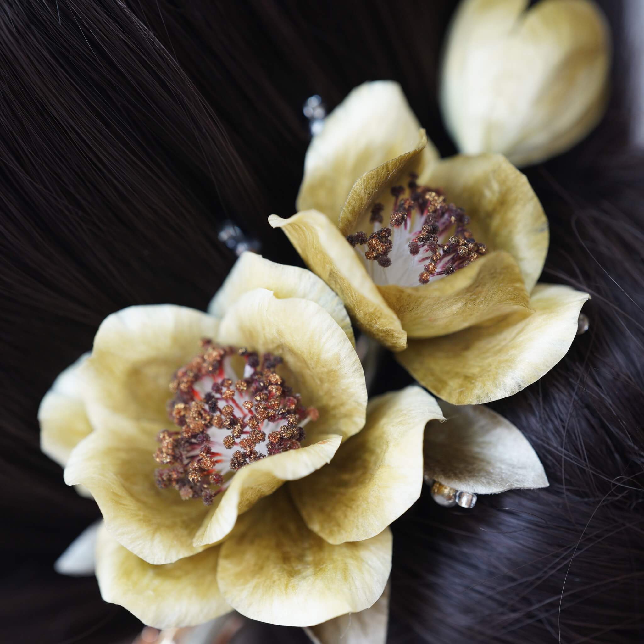 Handmade Ronghua Hairclip | Puer Tea Blossom