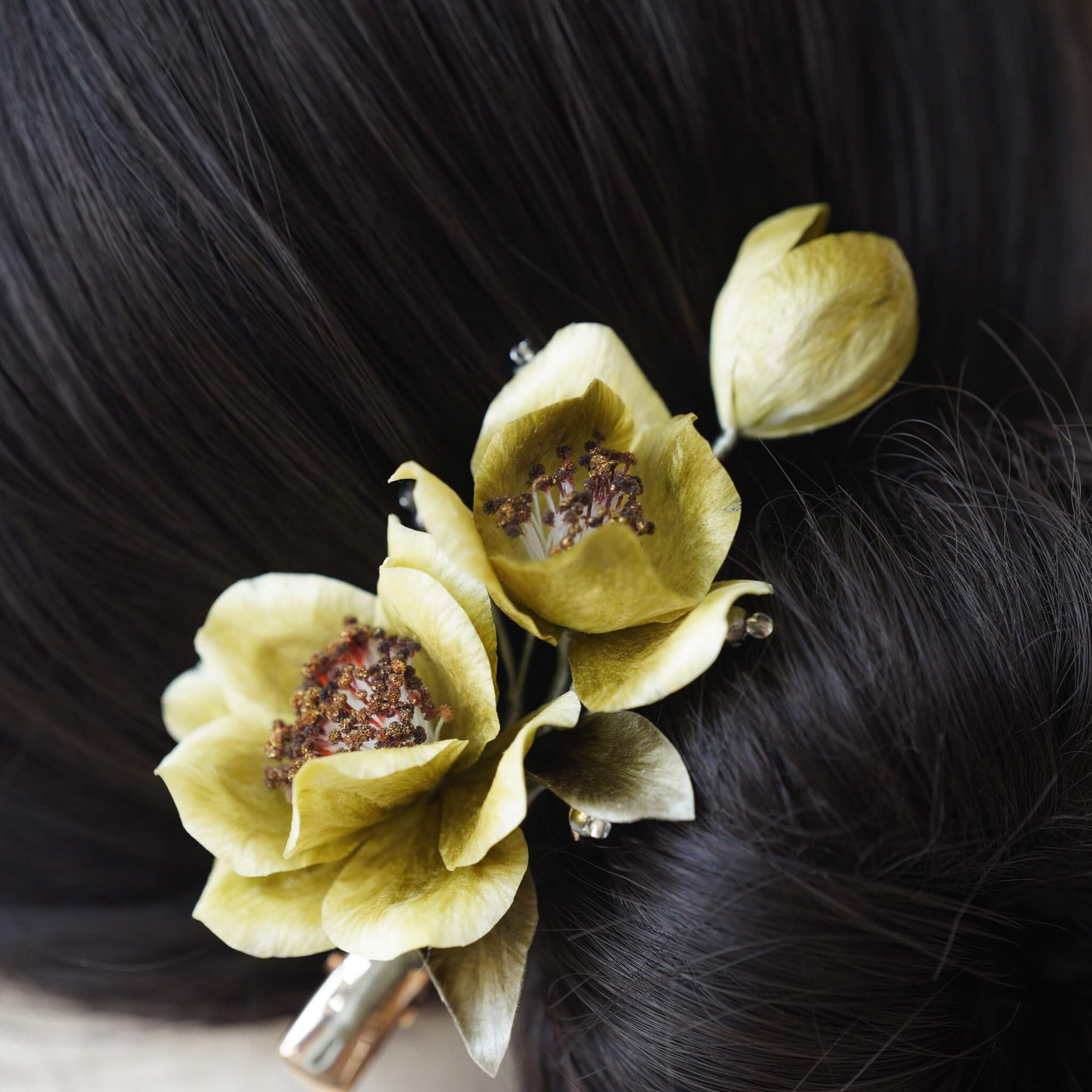 Handmade Ronghua Hairclip | Puer Tea Blossom