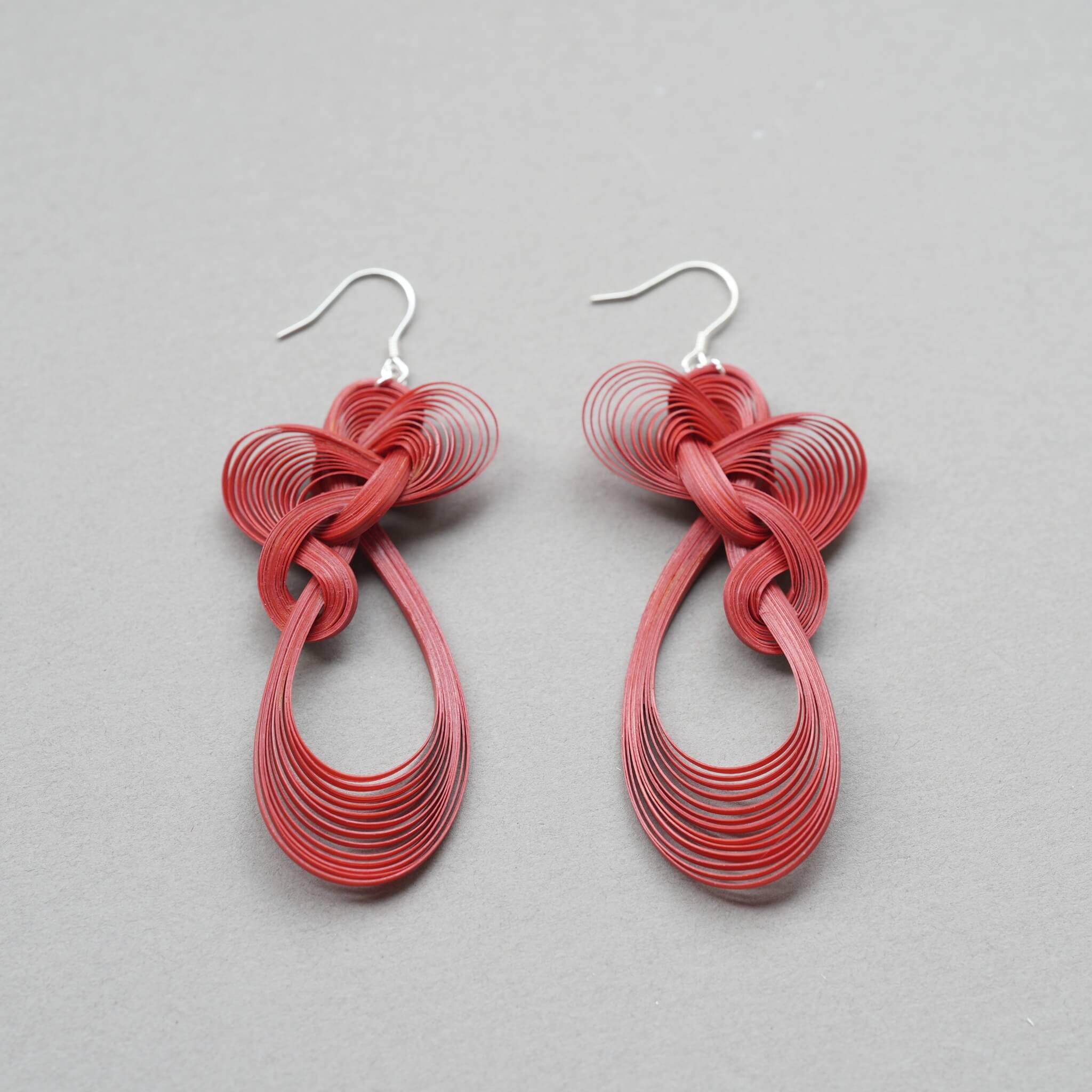 Bamboo-woven Earrings | Chinese Knot