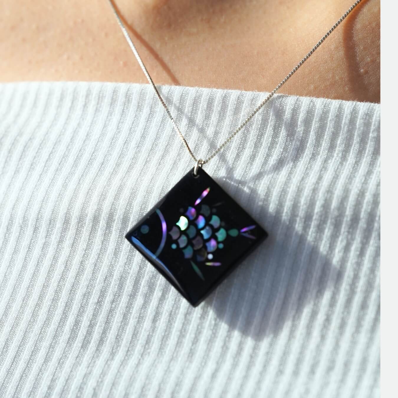 Daqi Lacquered Necklace DIY Kit | Fish