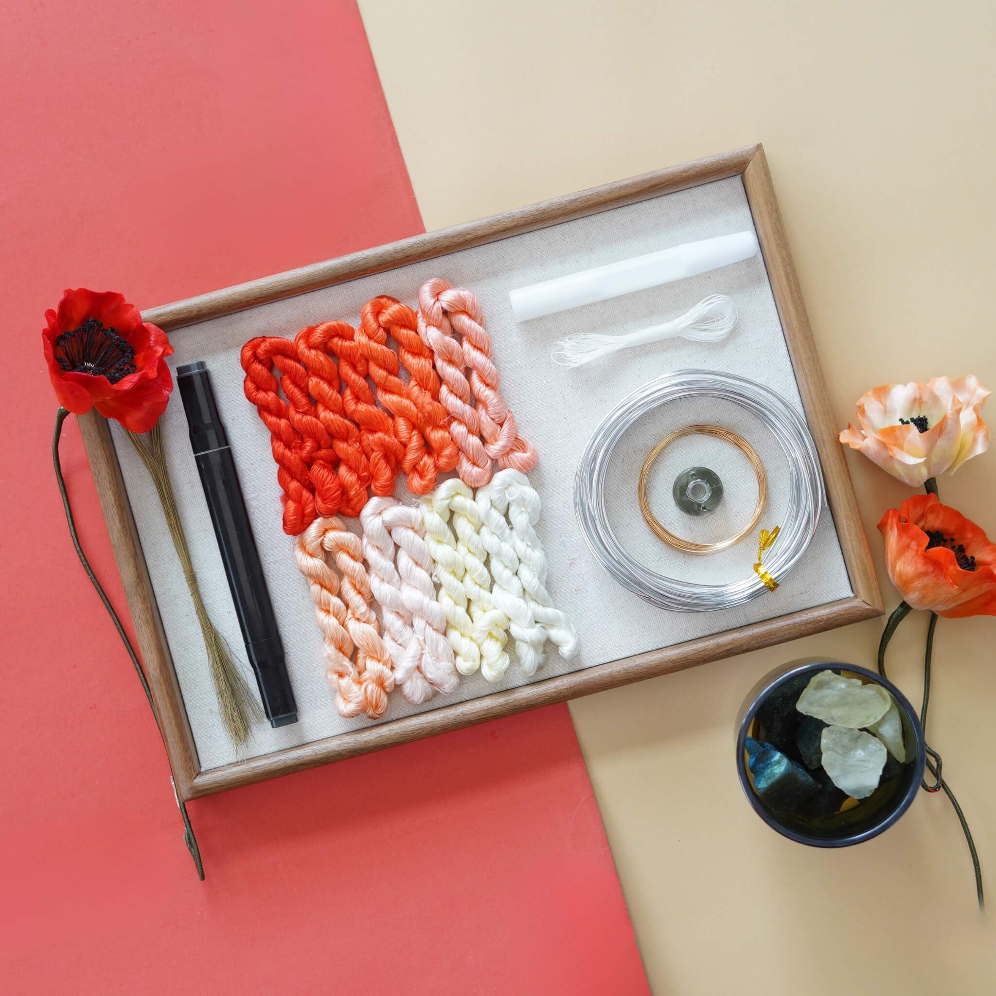 Ronghua DIY Kit | Sunset Poppies Essential Oil Diffuser