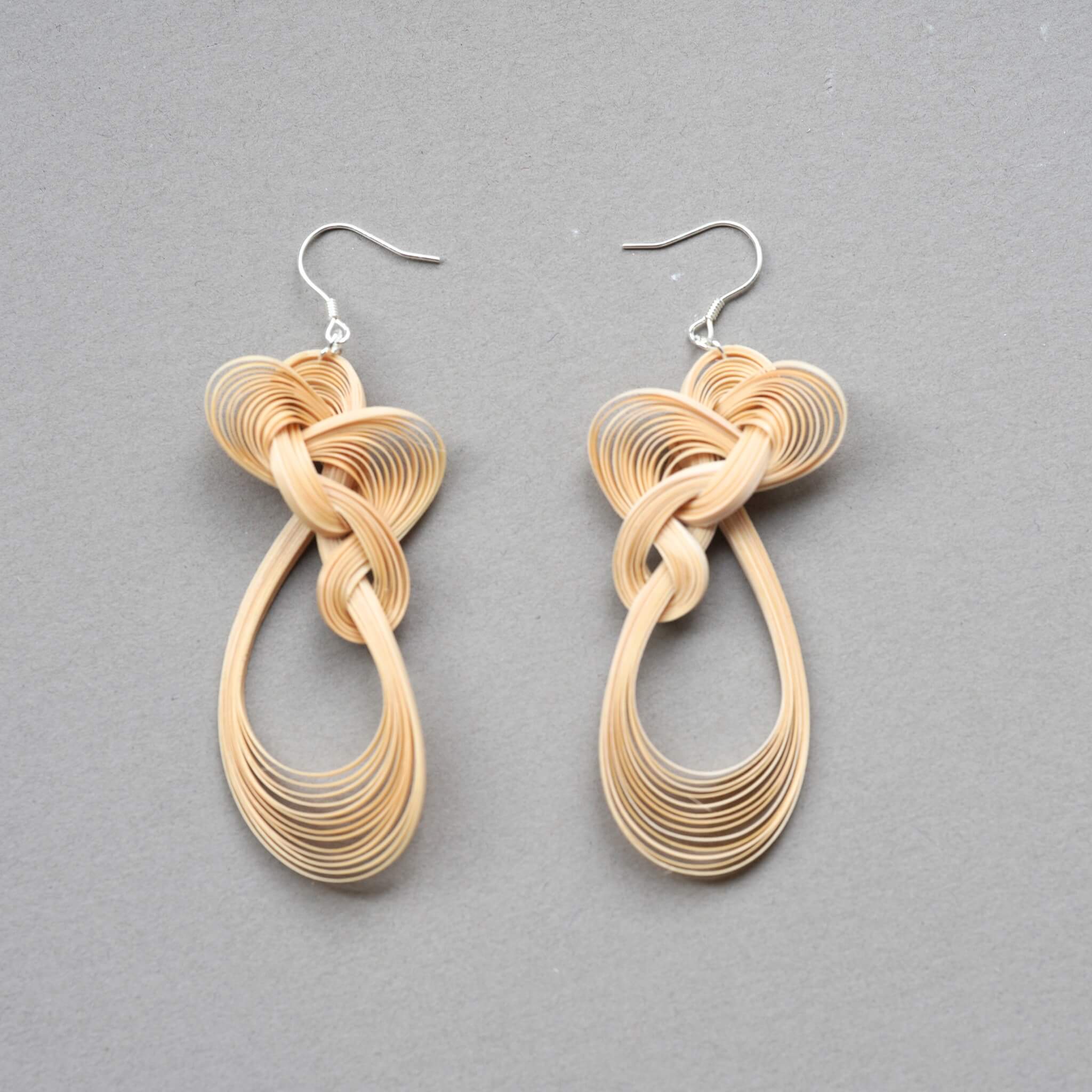 Bamboo-woven Earrings | Chinese Knot