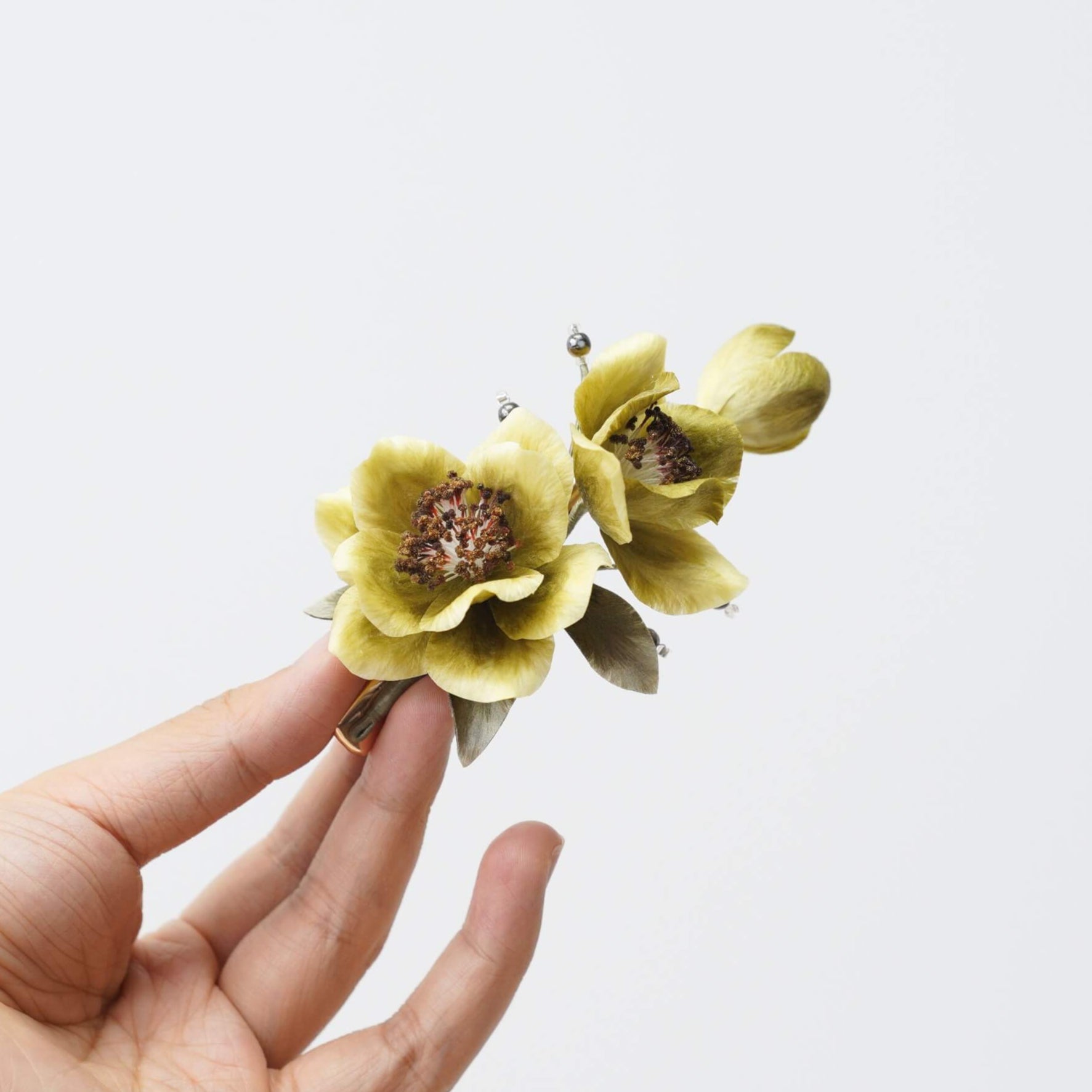 Handmade Ronghua Hairclip | Puer Tea Blossom