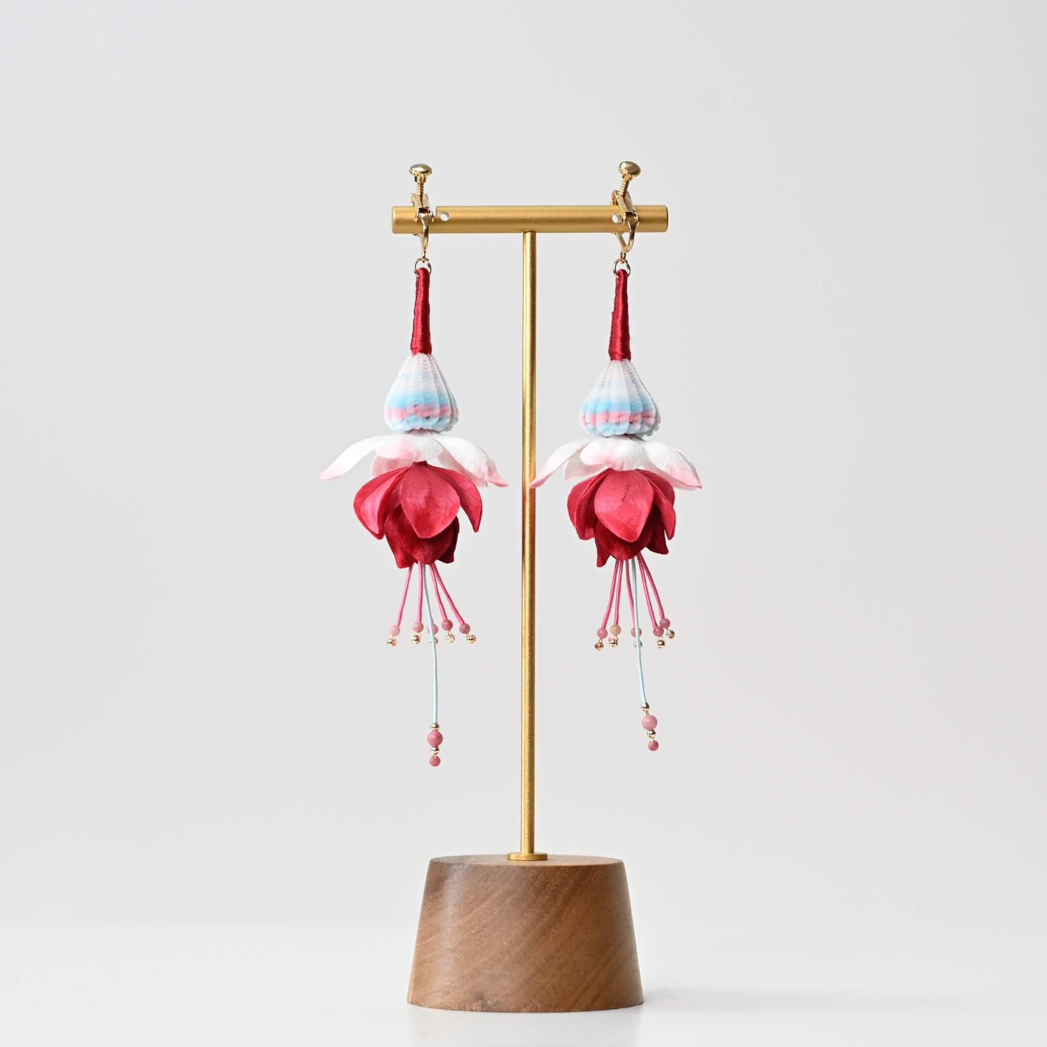Ronghua DIY Kit | Fuchsia Ear Clips