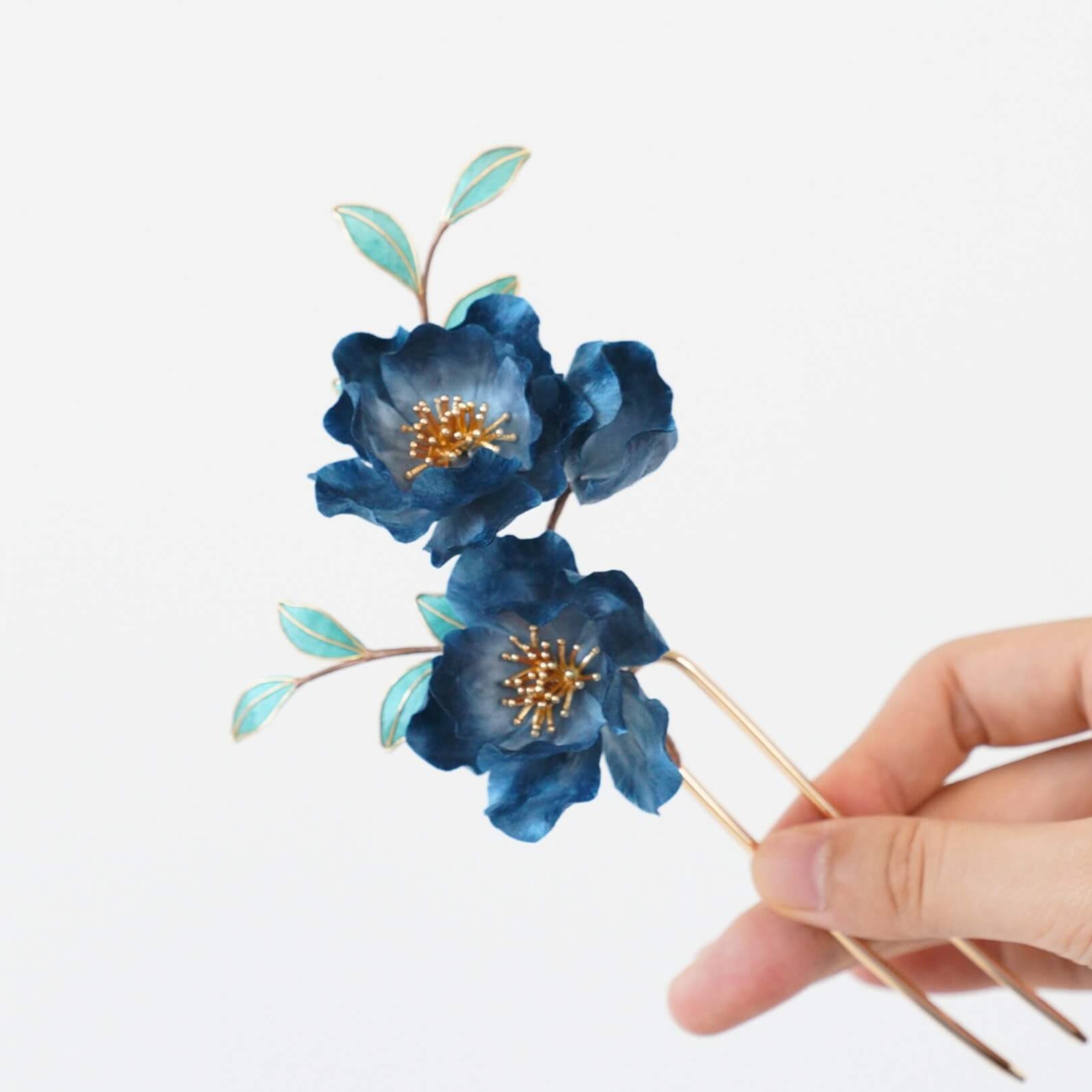 Ronghua Hairpin | Blue Rosewood Poem