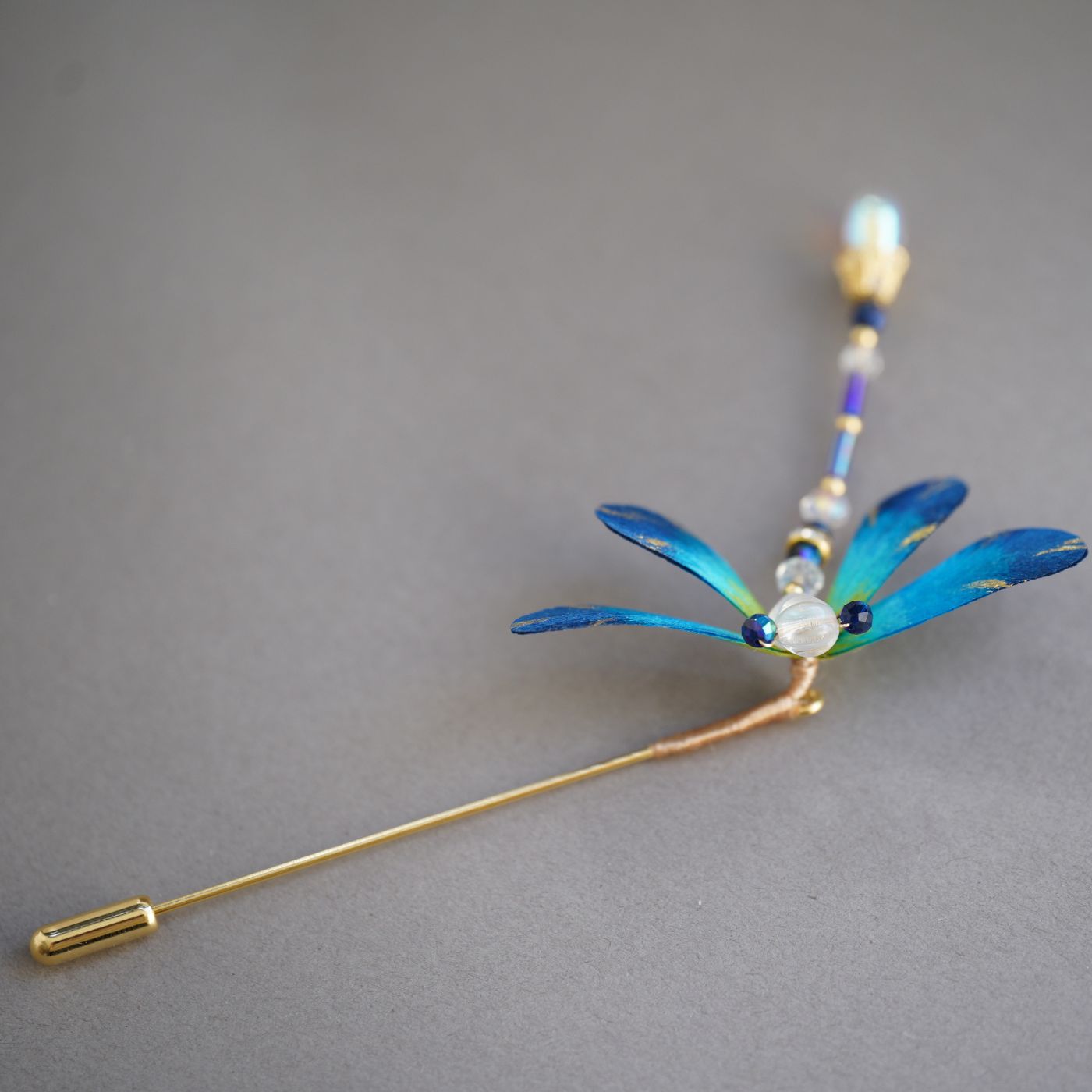 Chinese Ronghua Dragonfly Handmade Hairpin or Brooch