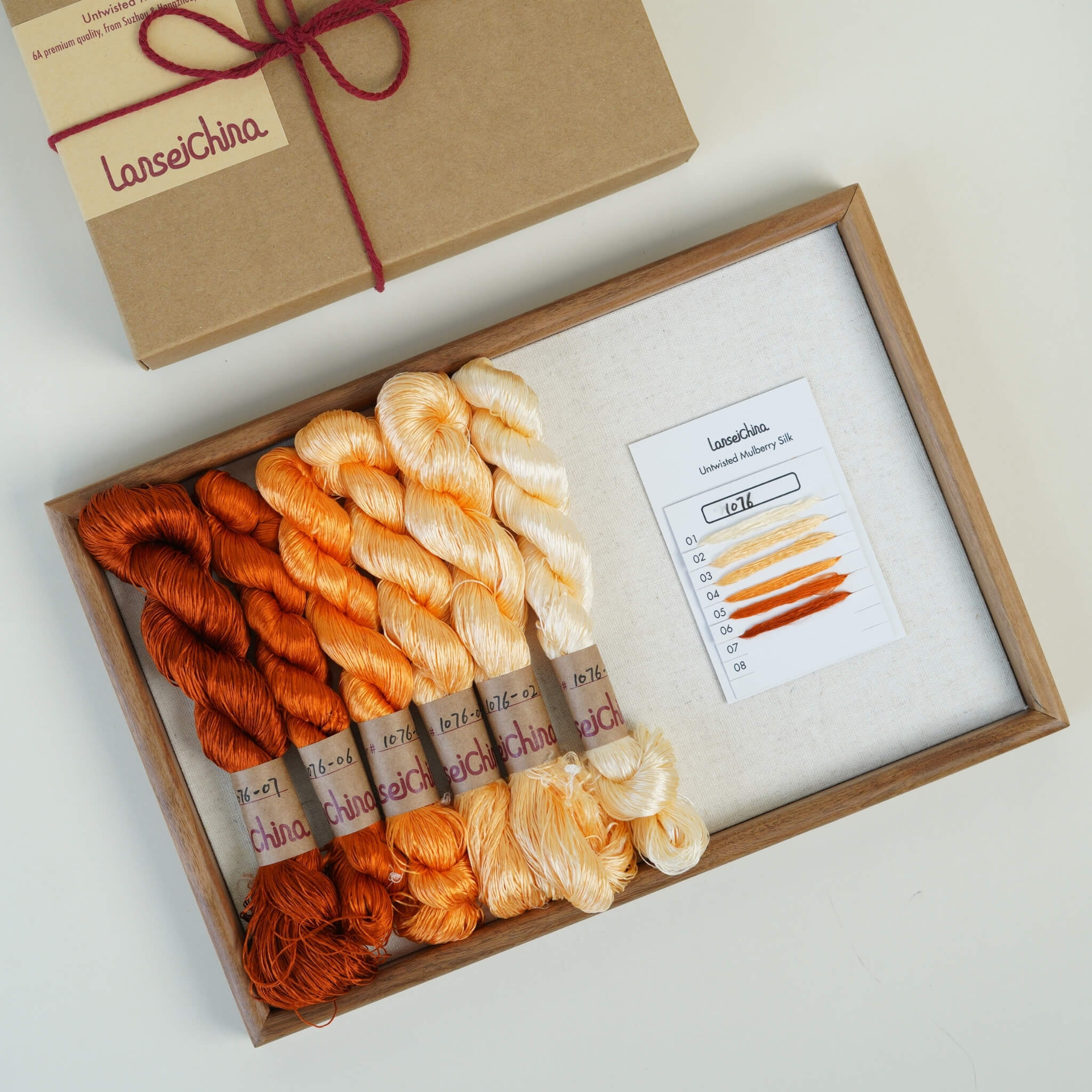 Untwisted Mulberry Silk For Ronghua | Colour #1076