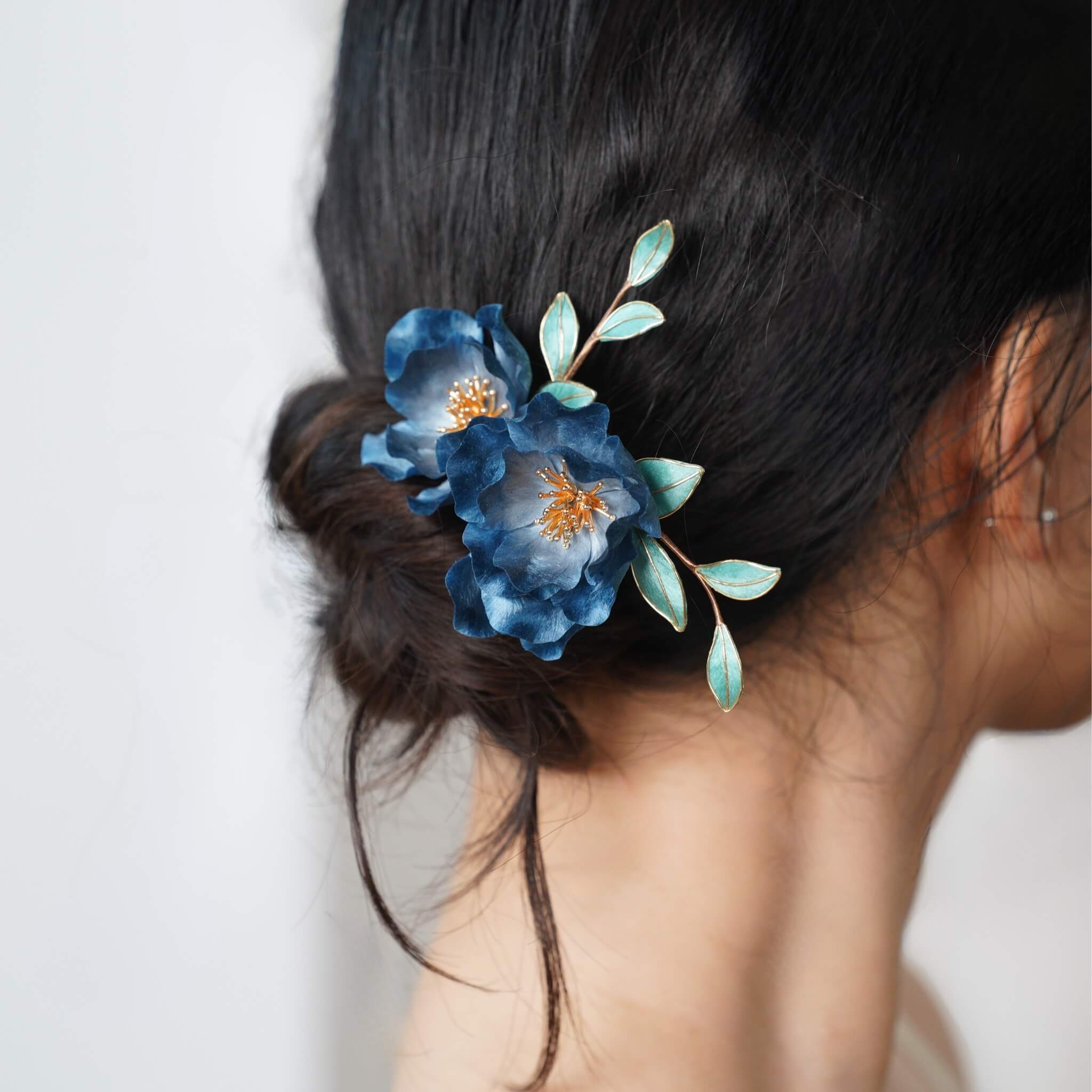 Ronghua Hairpin | Blue Rosewood Poem