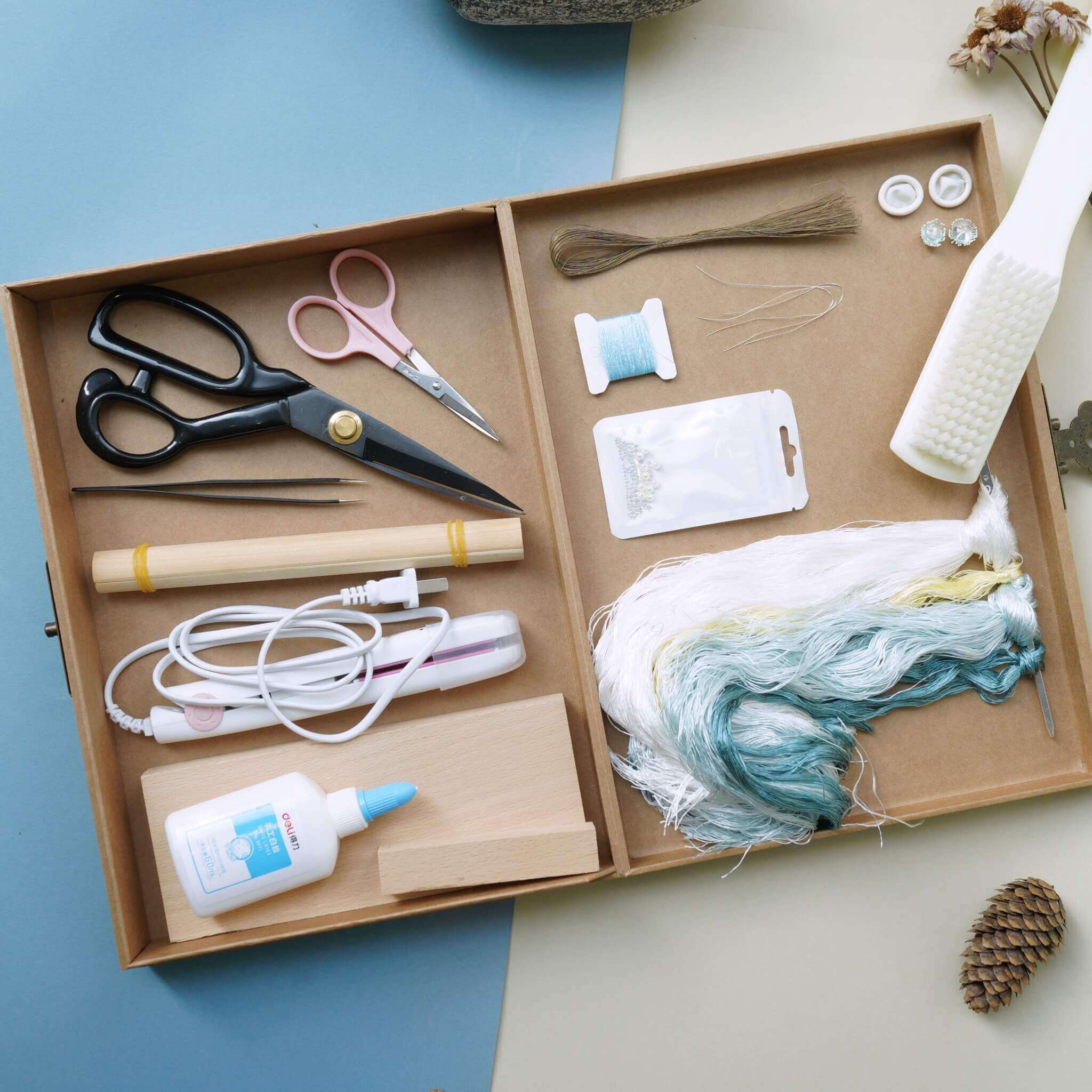 Ronghua DIY Kit |Blaue Meeresblume