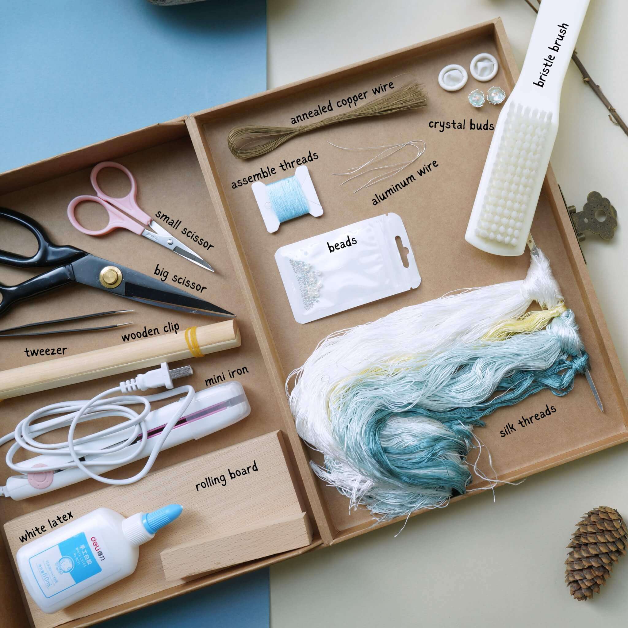 Ronghua DIY Kit |Blaue Meeresblume