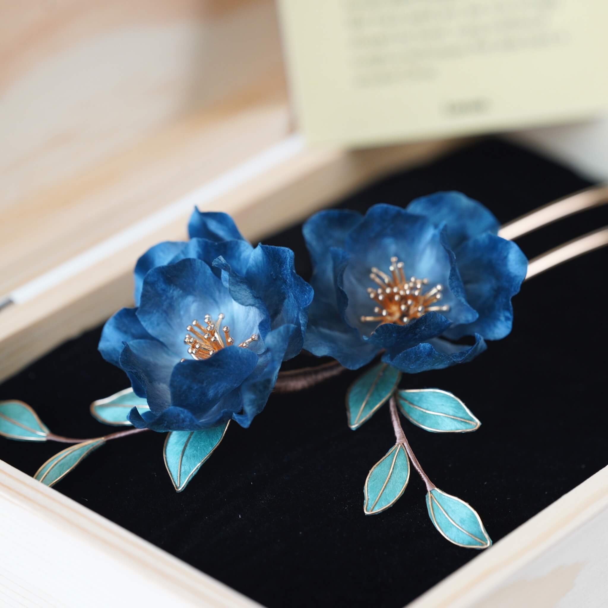 Ronghua Hairpin | Blue Rosewood Poem