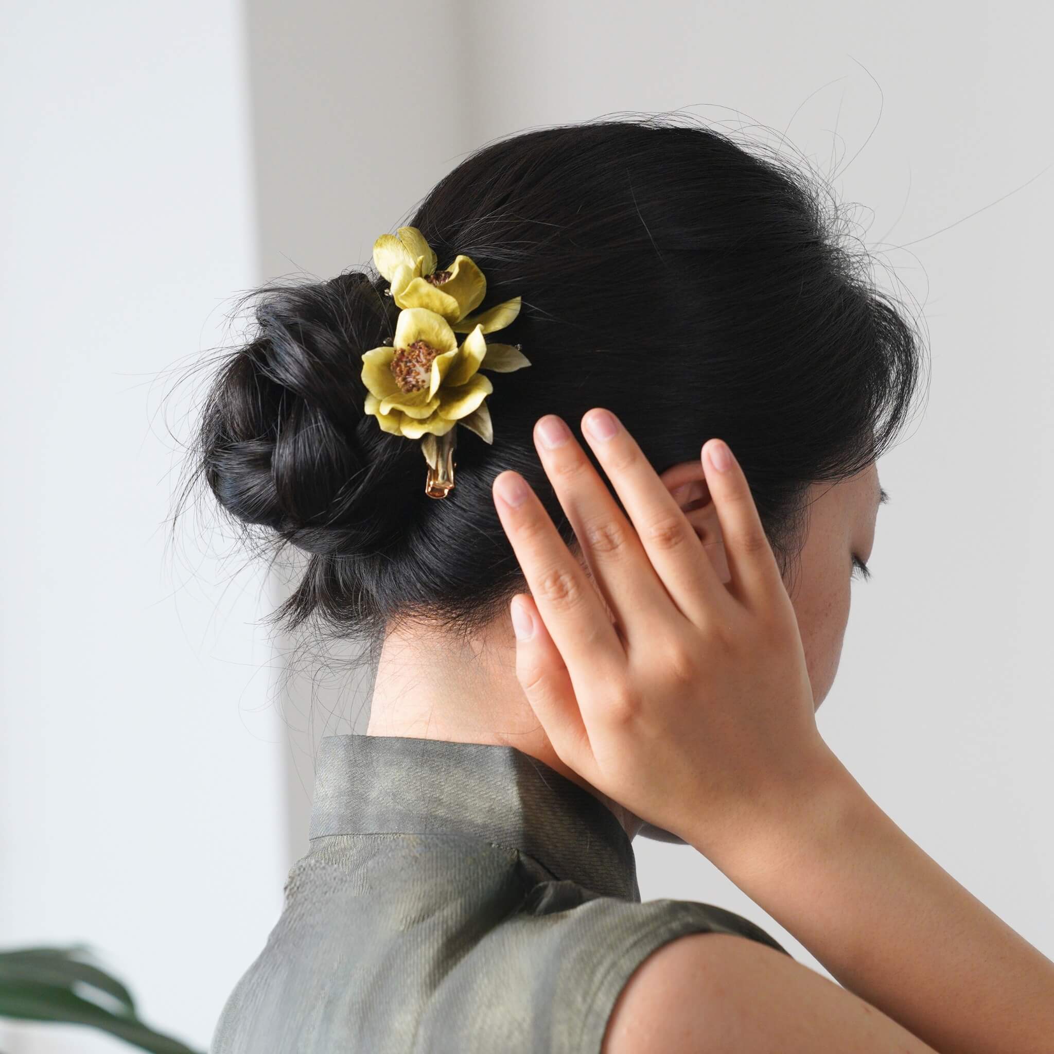 Handmade Ronghua Hairclip | Puer Tea Blossom