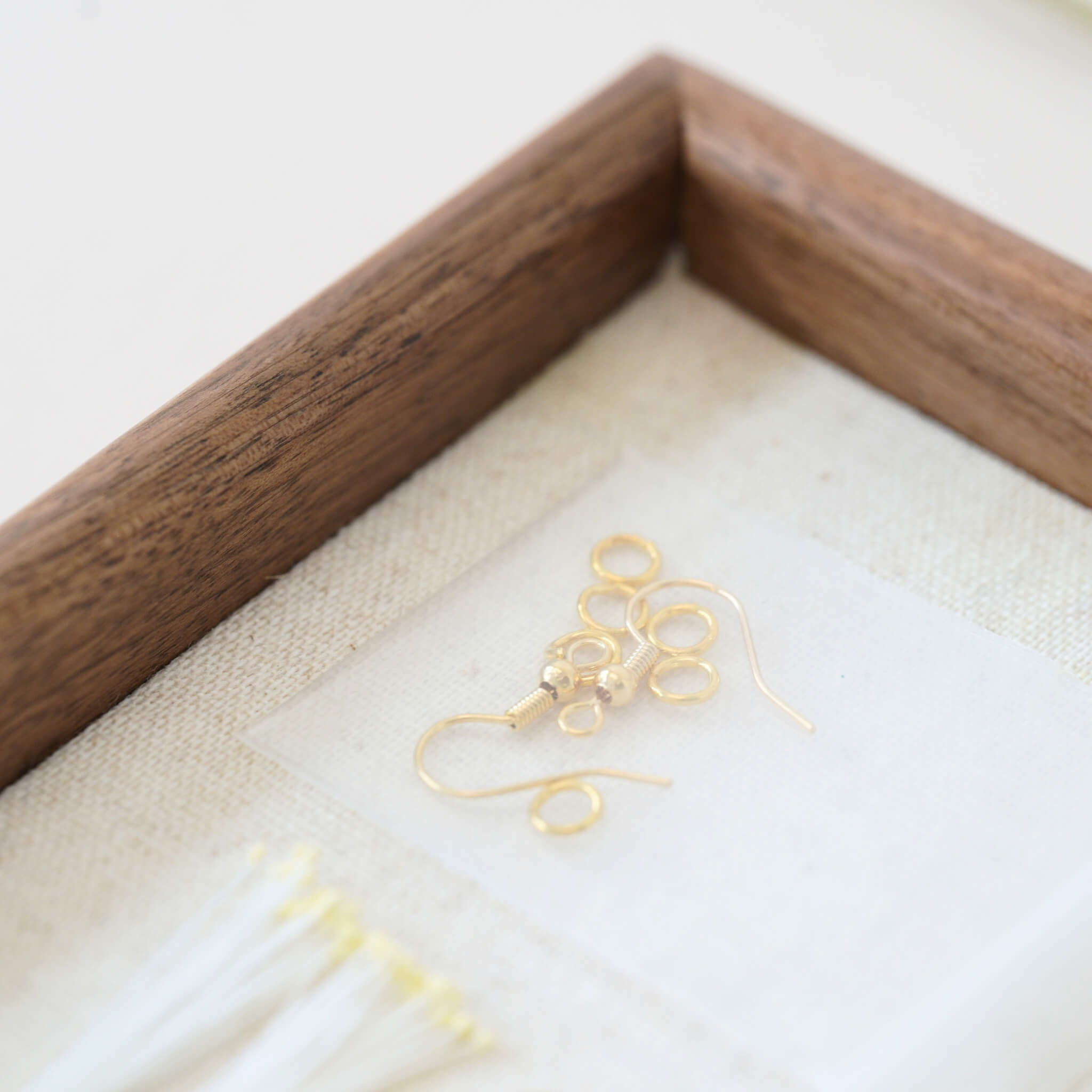 Ronghua DIY Kit | White Gardenia Earrings