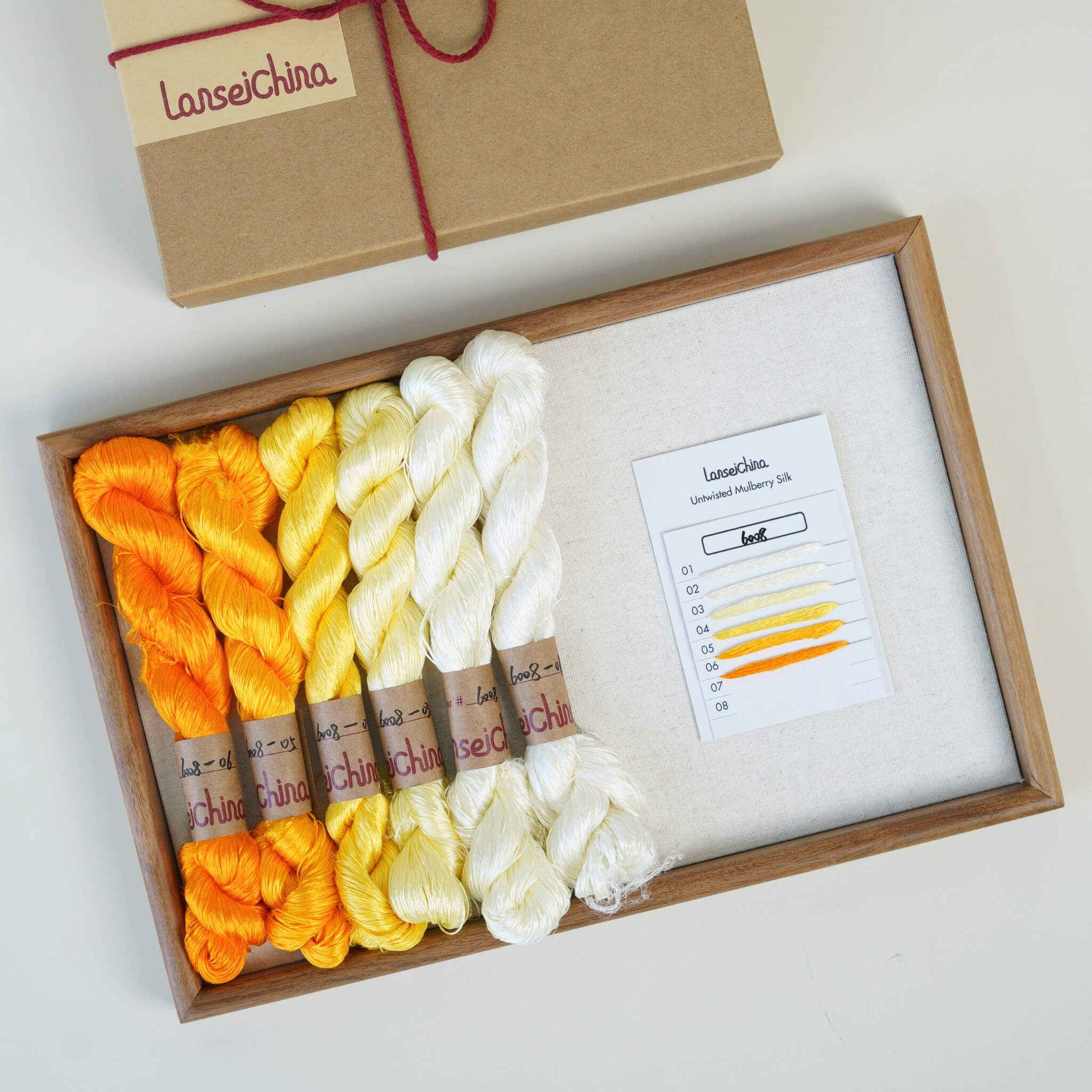 Untwisted Mulberry Silk For Ronghua | Colour #6008