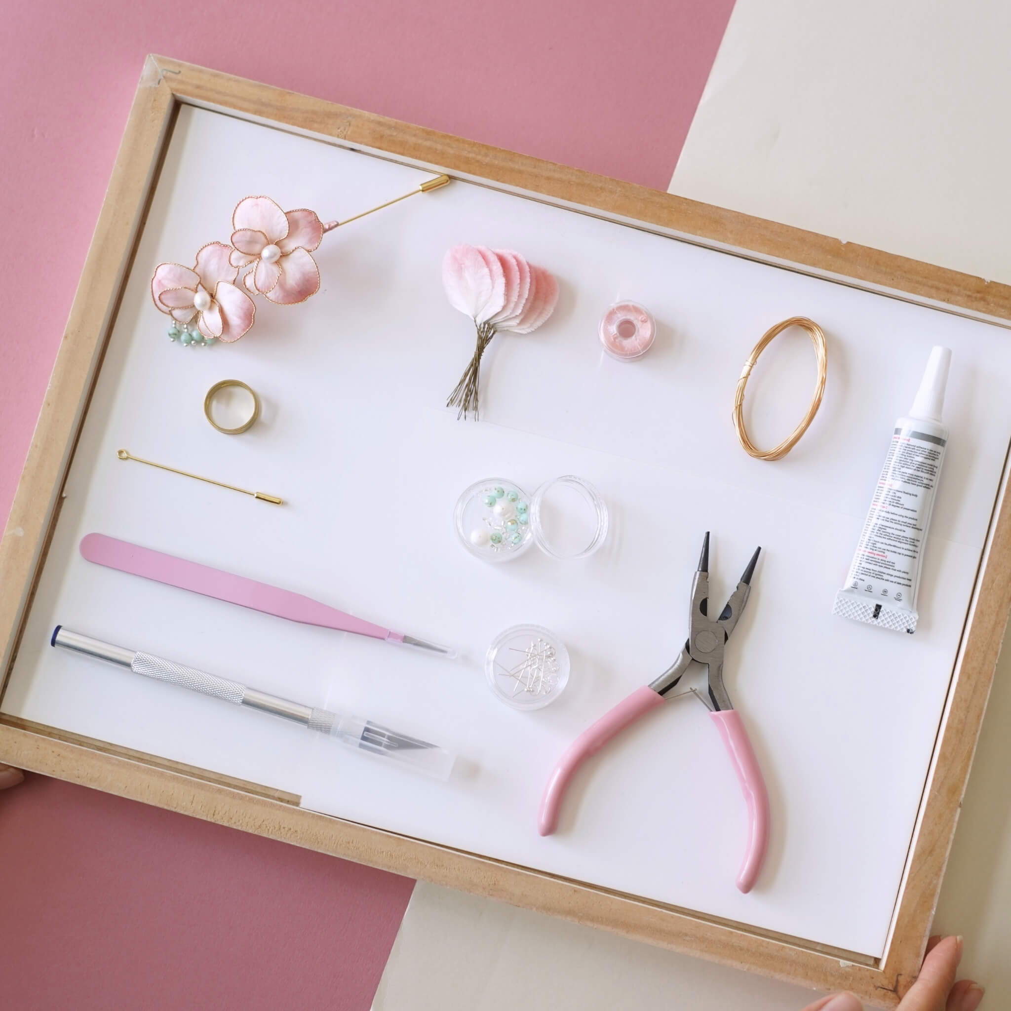 Pre-Made Petal Ronghua Kit | Pink Butterfly Orchid