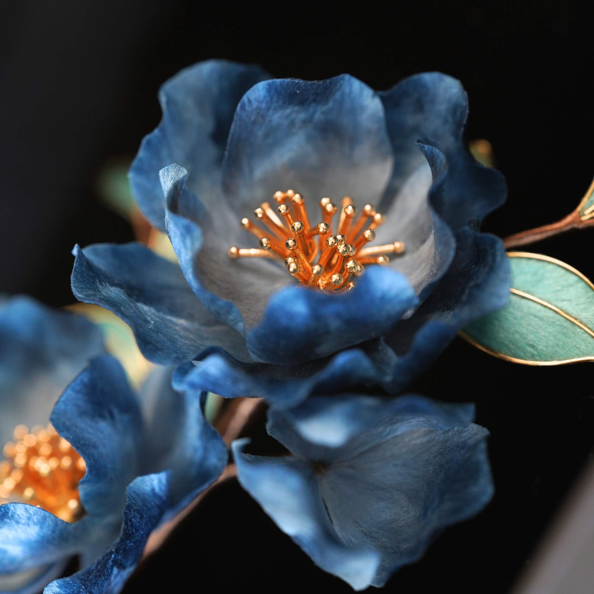 Ronghua Hairpin | Blue Rosewood Poem