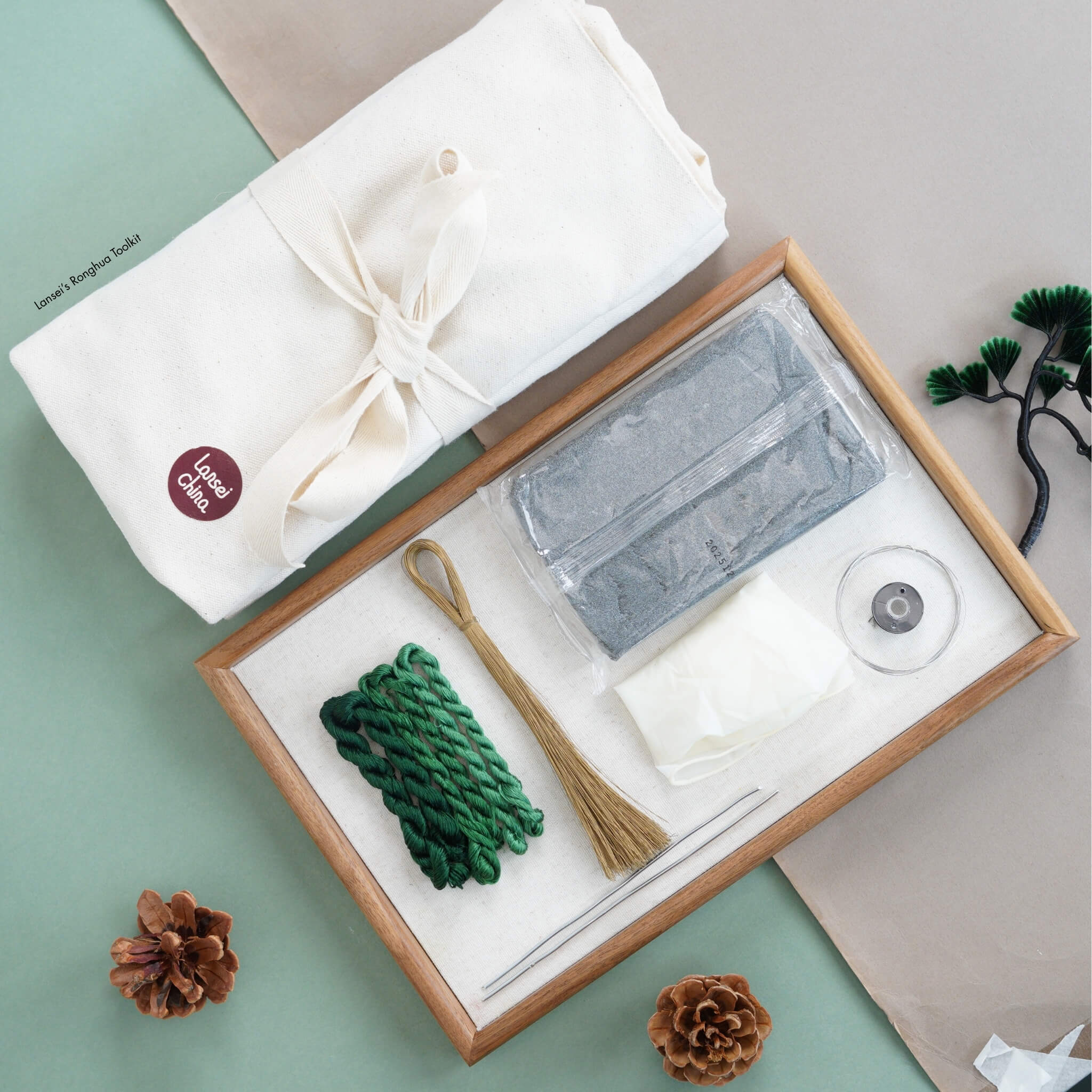 Ronghua DIY Kit | Pine Tree Bookend