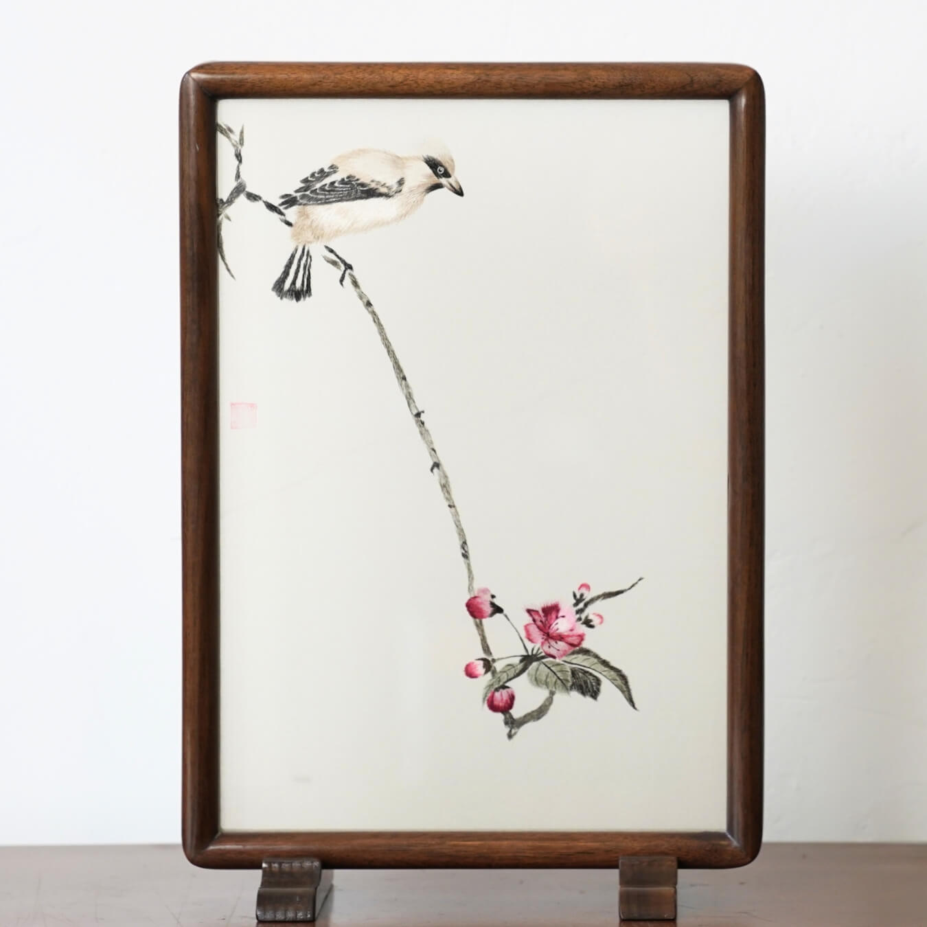 Bulbul & Flower | Shu Embroidery