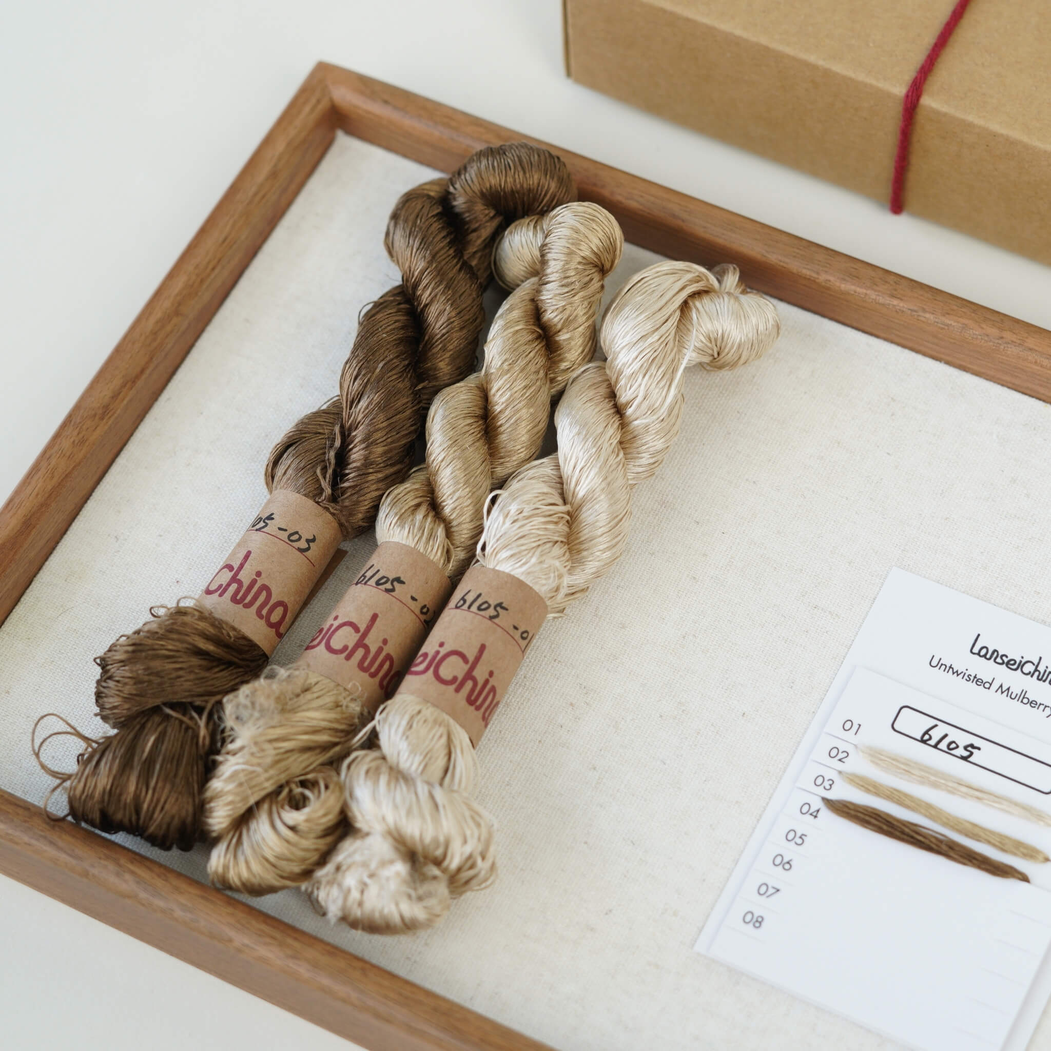 Untwisted Mulberry Silk For Ronghua | Colour #6105