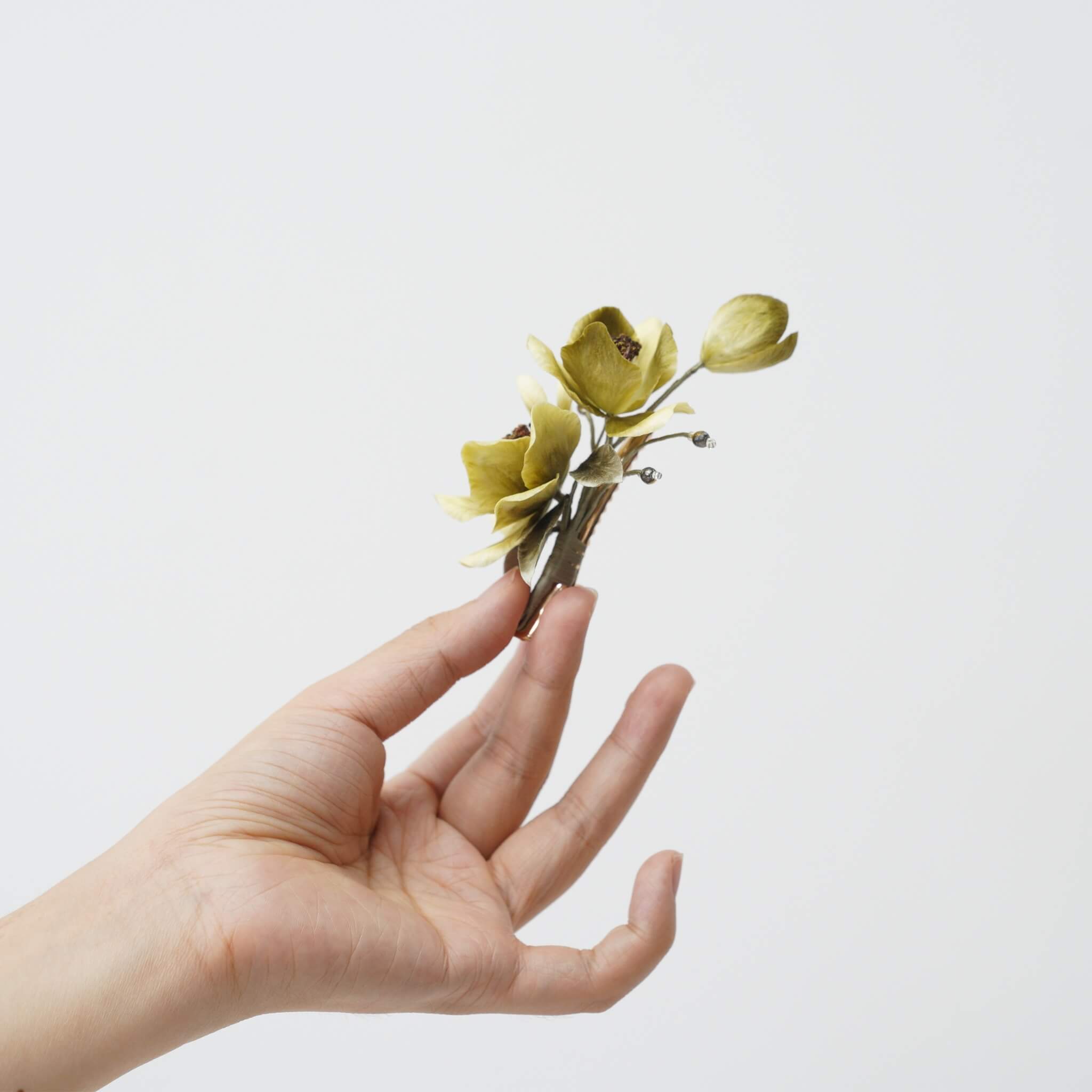 Handmade Ronghua Hairclip | Puer Tea Blossom