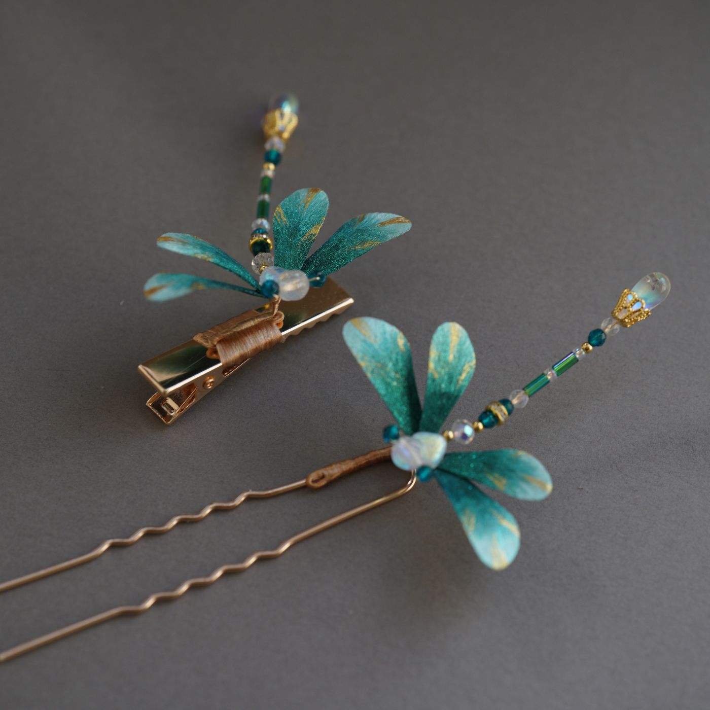 Chinese Ronghua Dragonfly Handmade Hairpin or Brooch