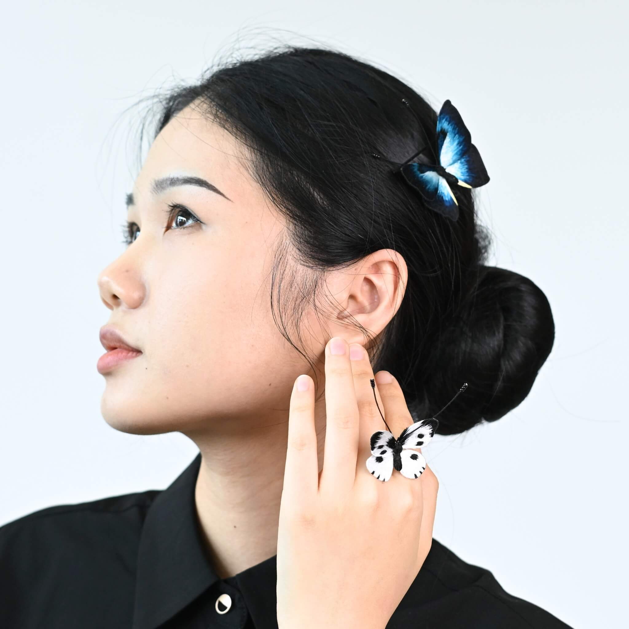 Shu Silk Embroidery DIY Kit | Morpho & Small White