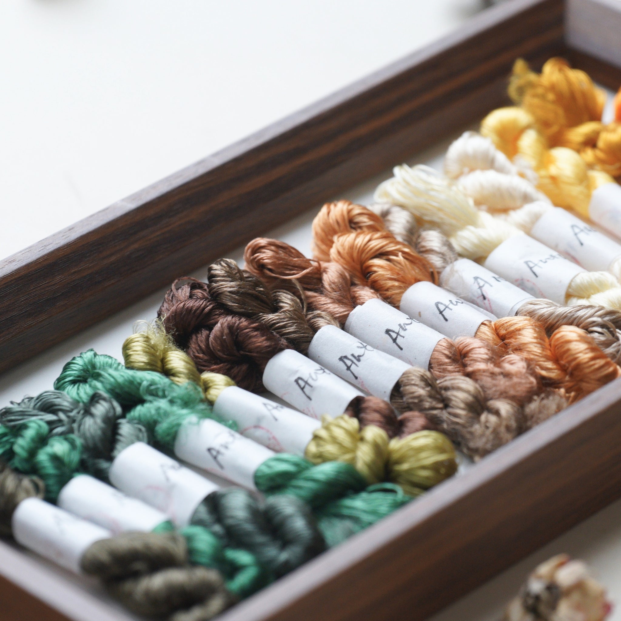 Twistless Mulberry Silk Threads | Autumn