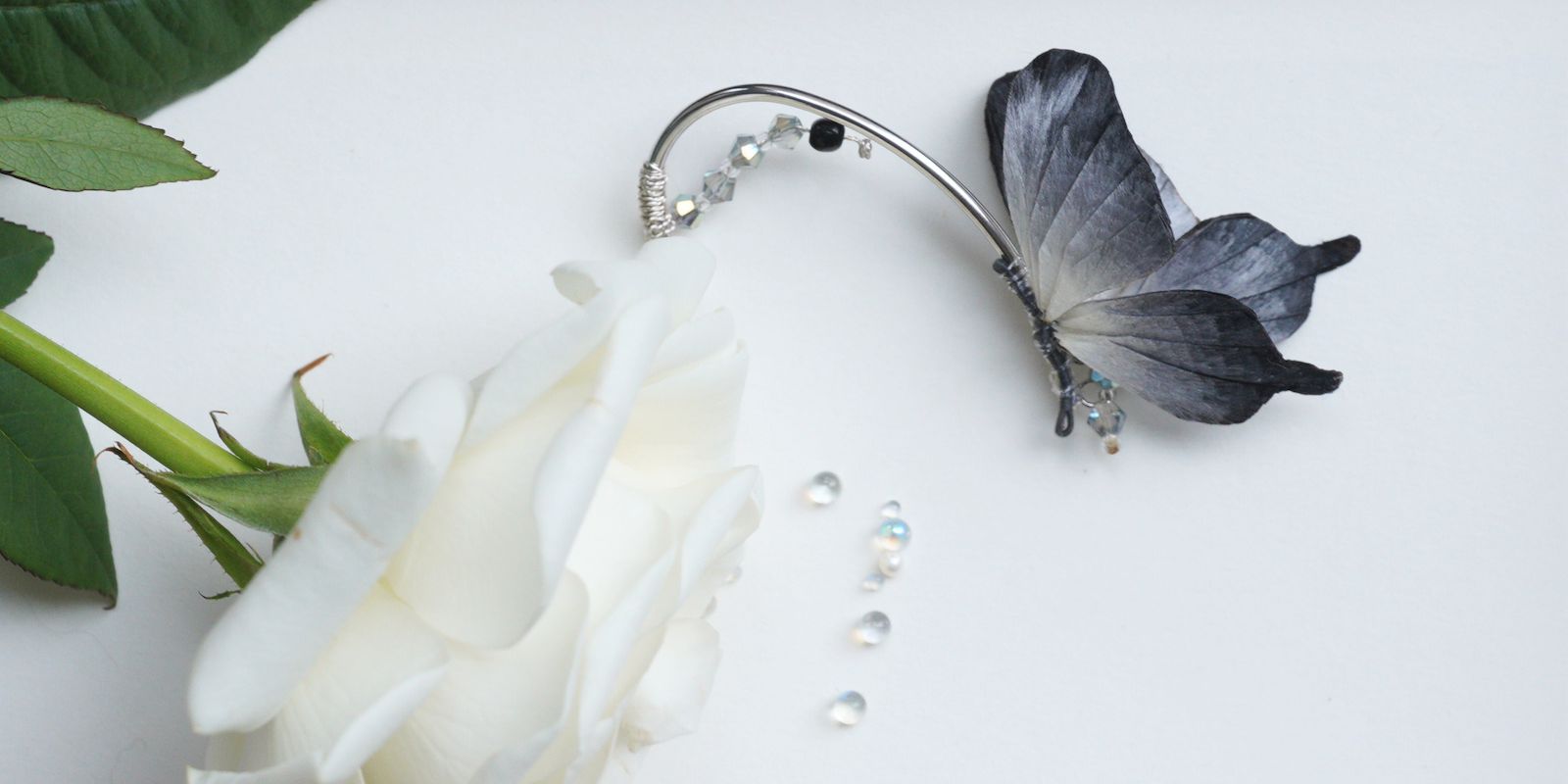 Ronghua Tutorial: How to make Ink Butterfly Ear Cuff