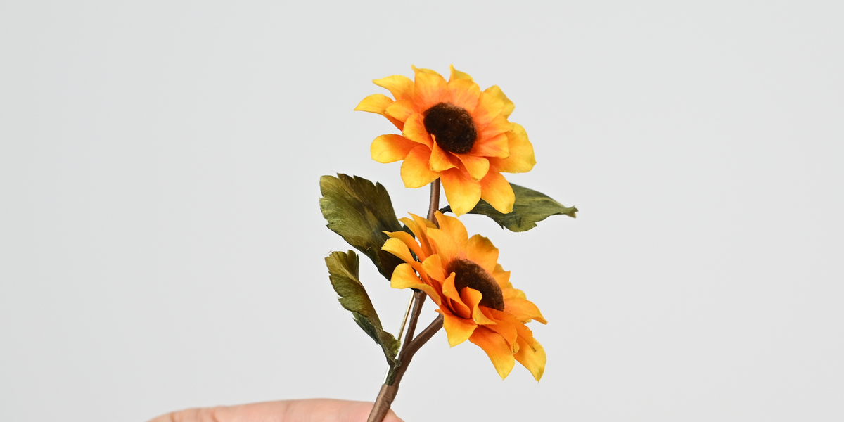 Ronghua Tutorial: How to Make Silk Sunflowers