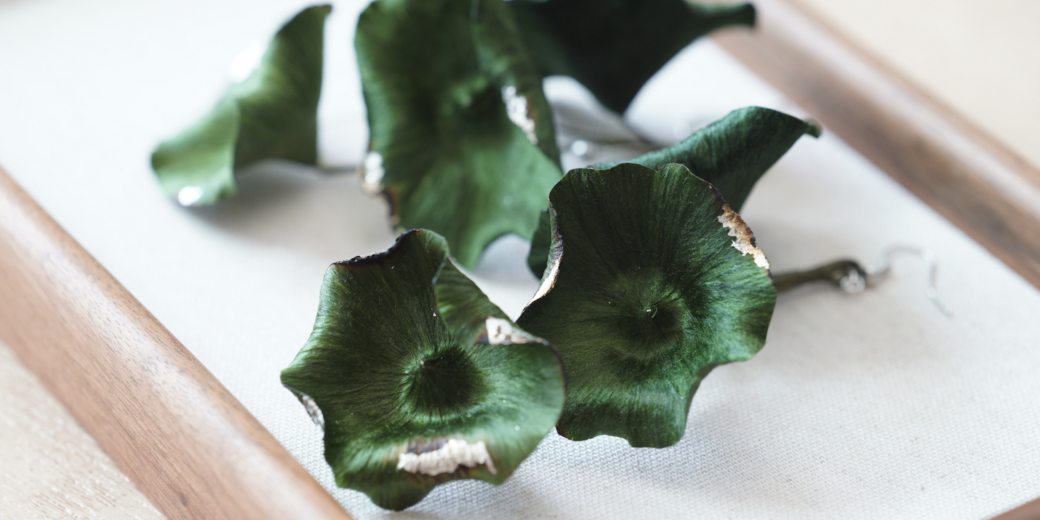 Ronghua Tutorial: How to Make Summer Raindrops Lotus Leaves Earrings