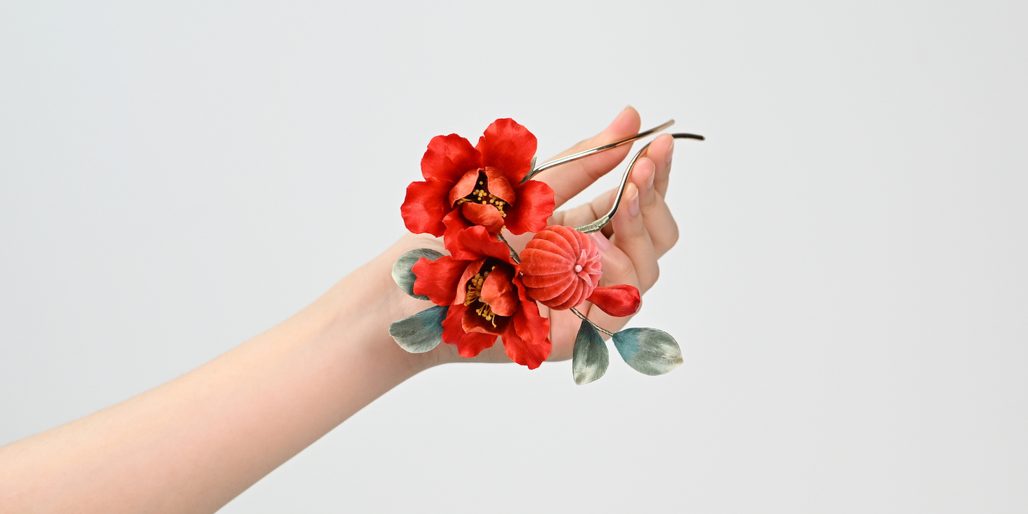 Ronghua Tutorial: How to Make Pomegranate Hairpin