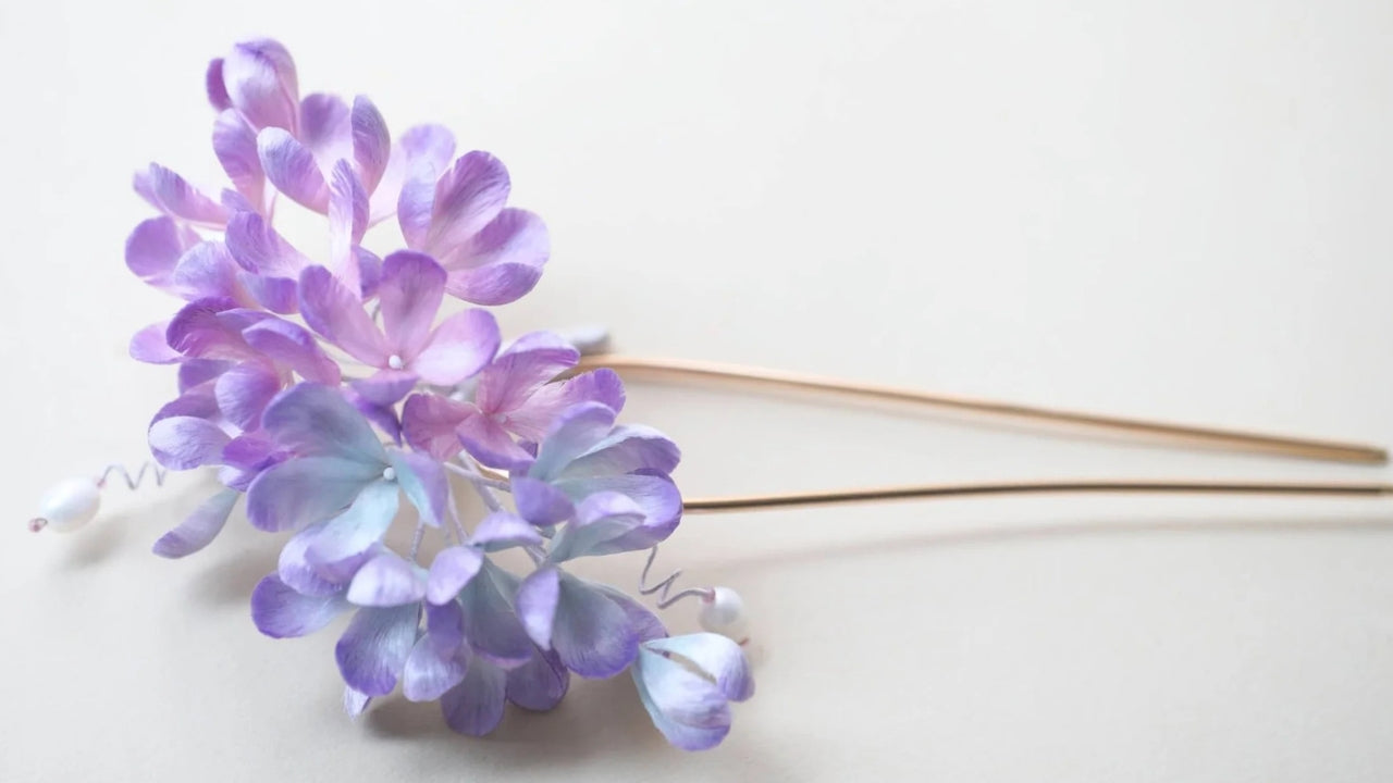 Ronghua Tutorial: How to Make Purple Lilac Hairpin