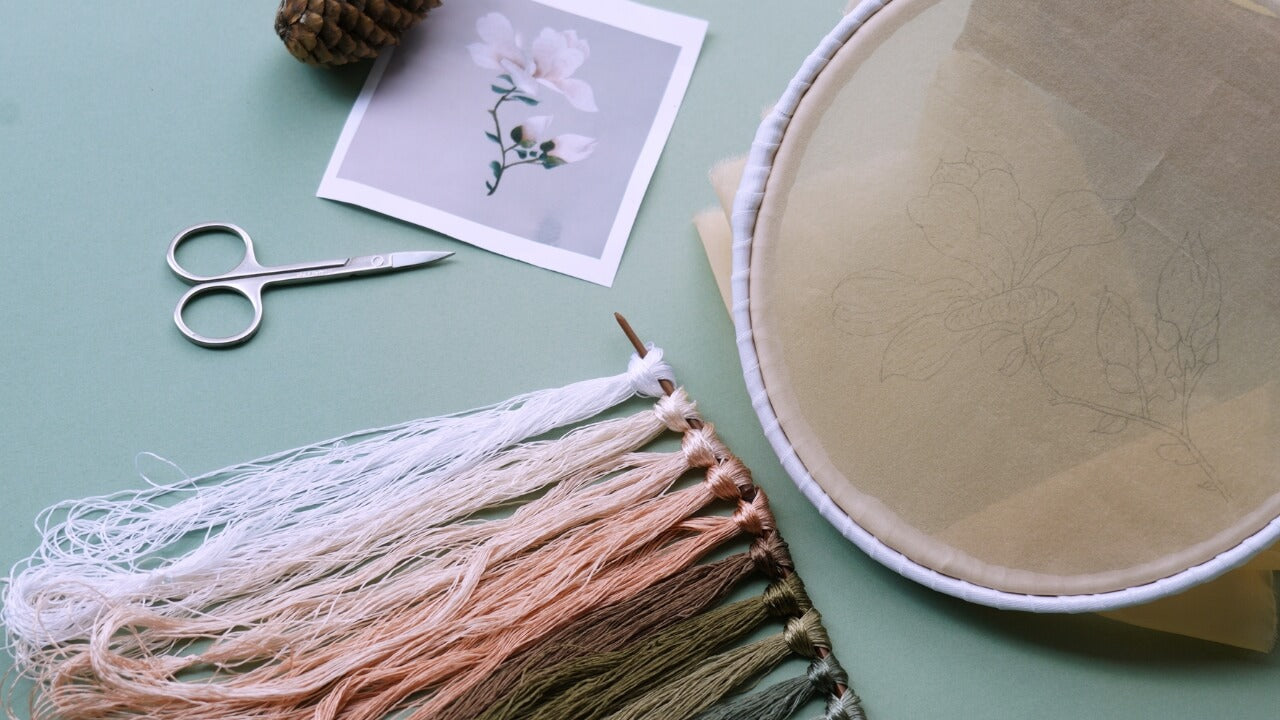 Suzhou Silk Embroidery Tutorials| How to Embroider a Magnolia