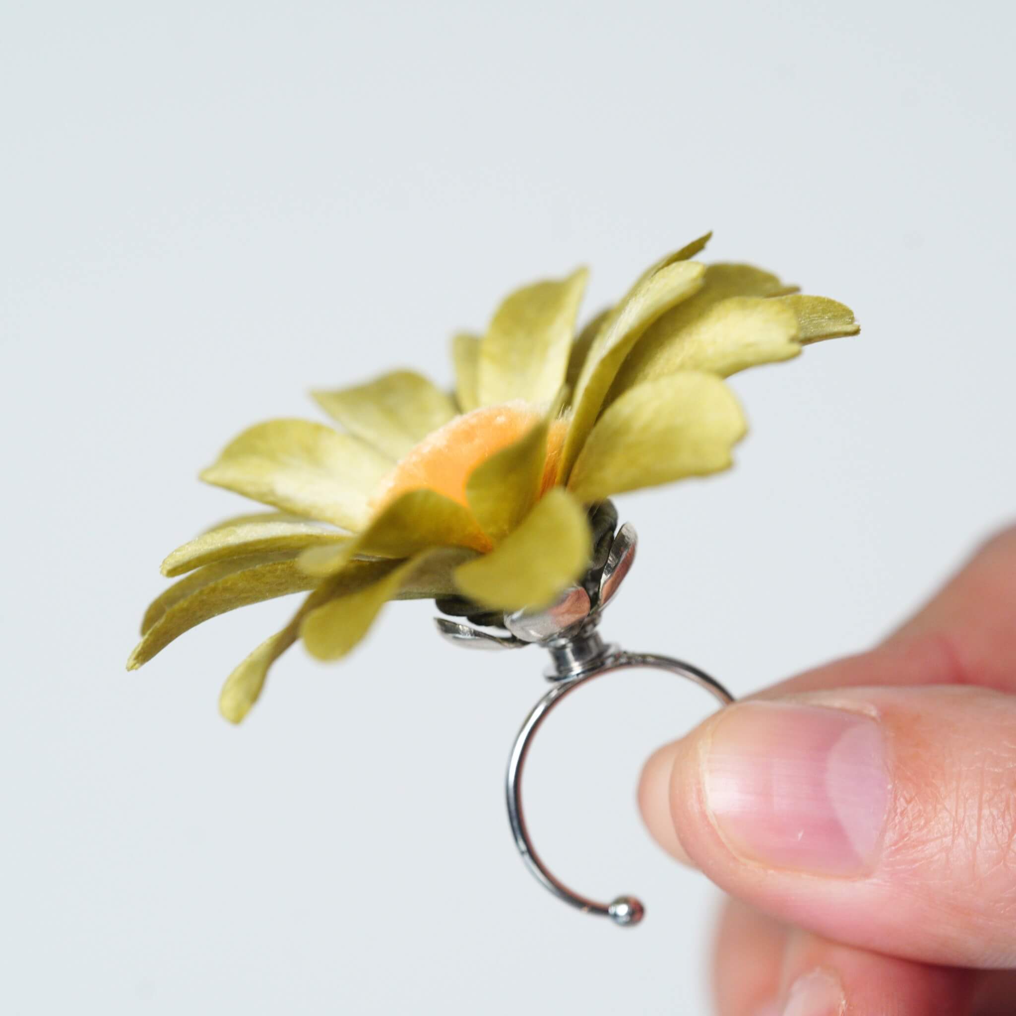 Pre-Made Petal Ronghua Kit | Green Daisy