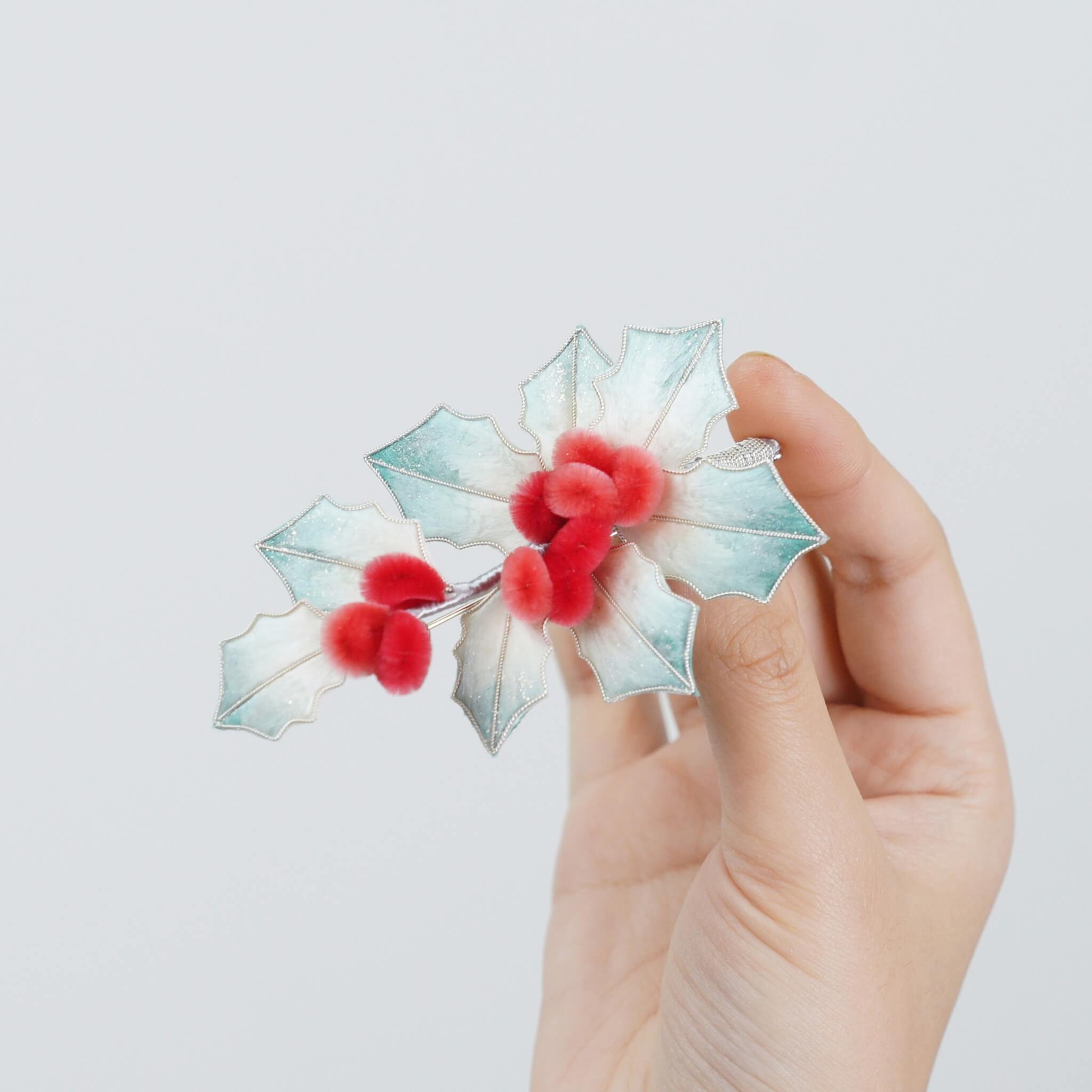Ronghua DIY Kit | Snowy Holly Napkin Ring