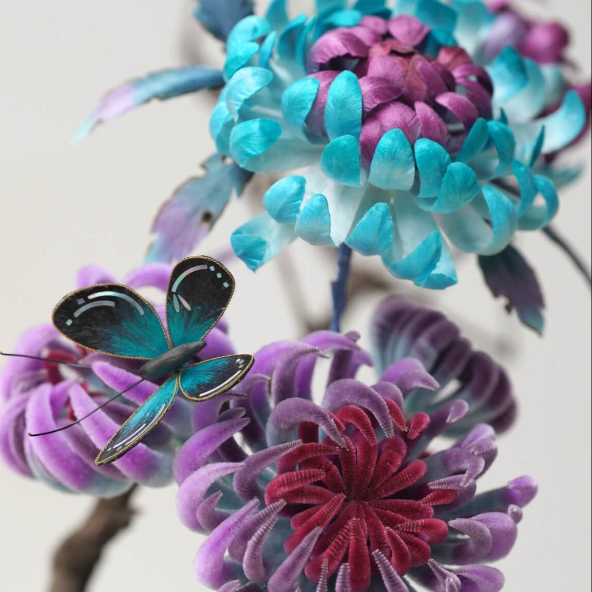 Ronghua DIY Kit | Purple Chrysanthemum Flowers