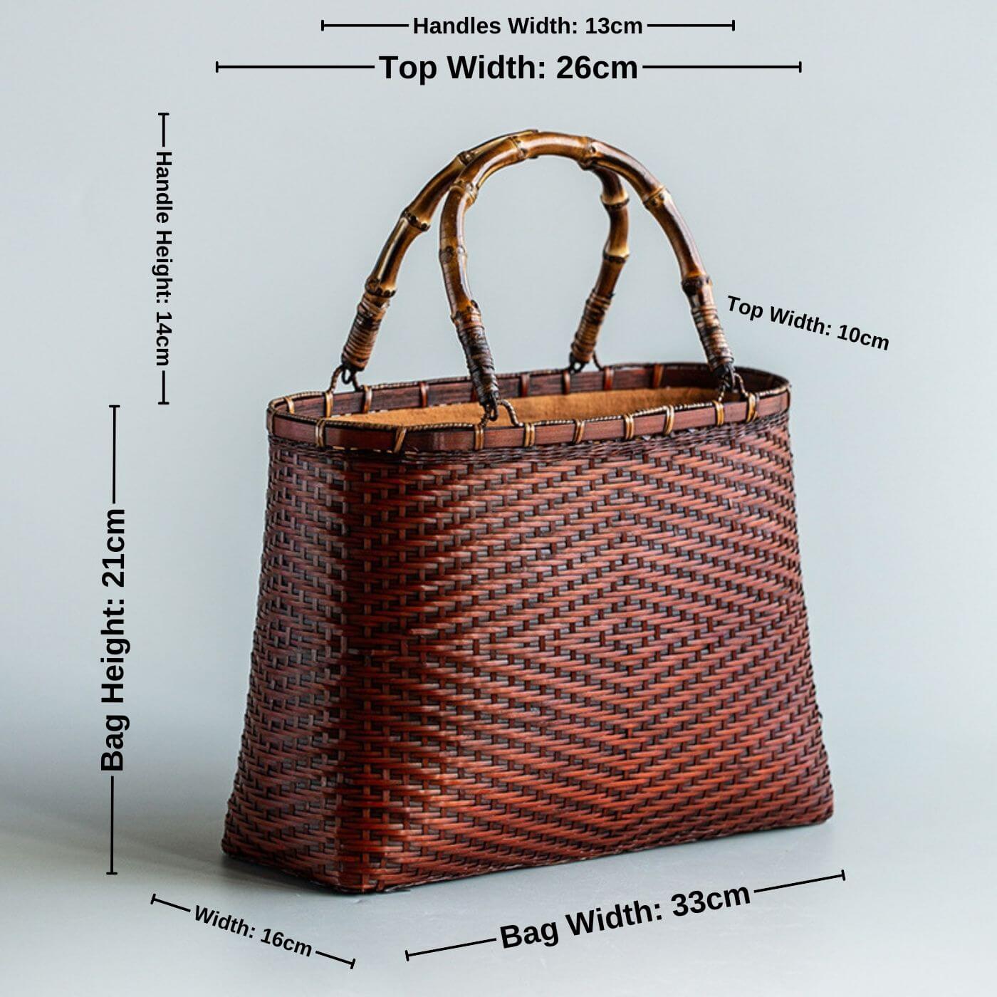 Handmade bamboo bag deals