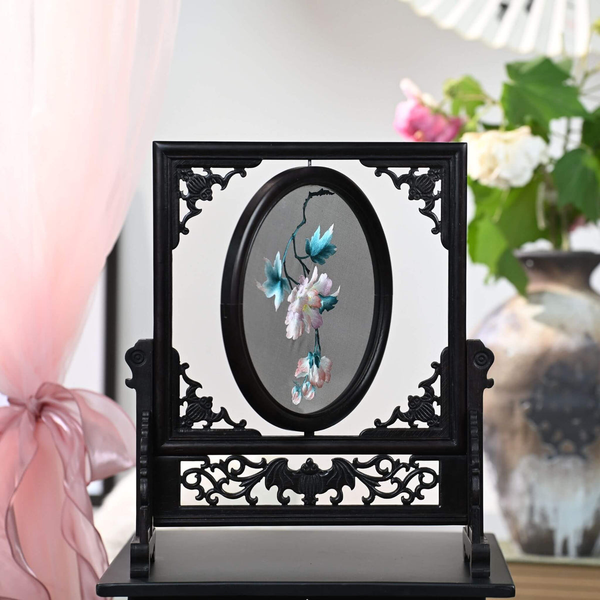 Shu Embroidery DIY Kit | Cotton Rose, from Dawn to Dusk