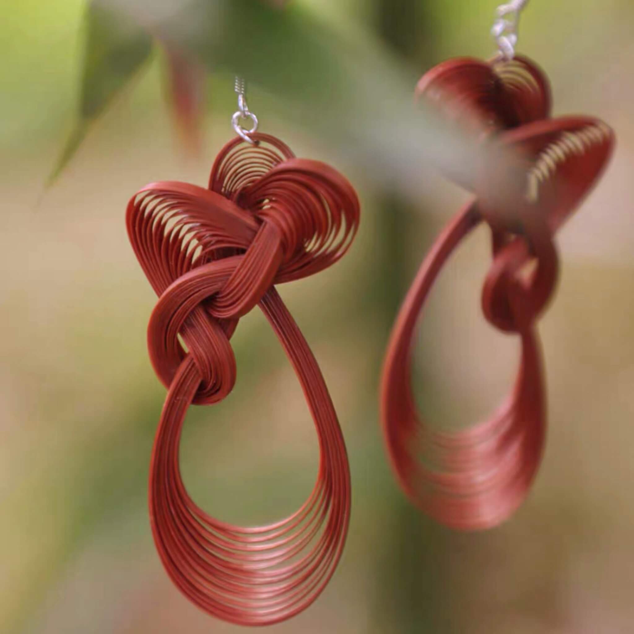 Bamboo-woven Earrings | Chinese Knot