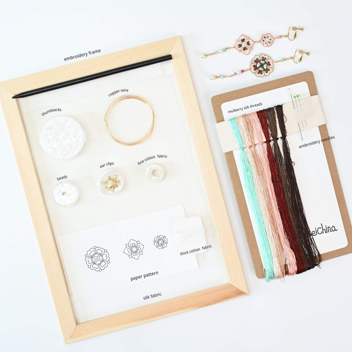 Shu Silk Embroidery DIY Kit | Baoxiang Flowers
