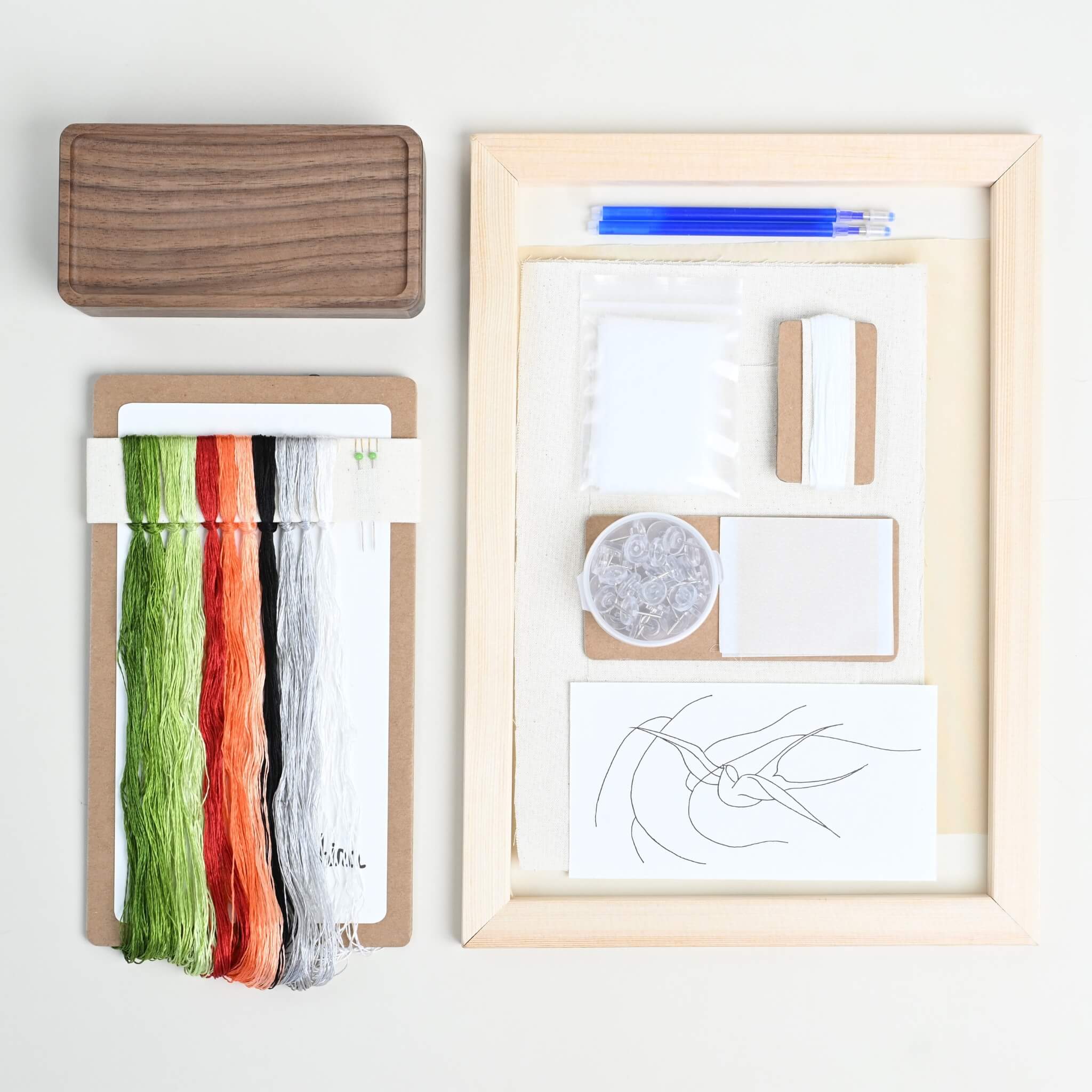 Shu Silk Embroidery DIY Kit | Willow & Swallow