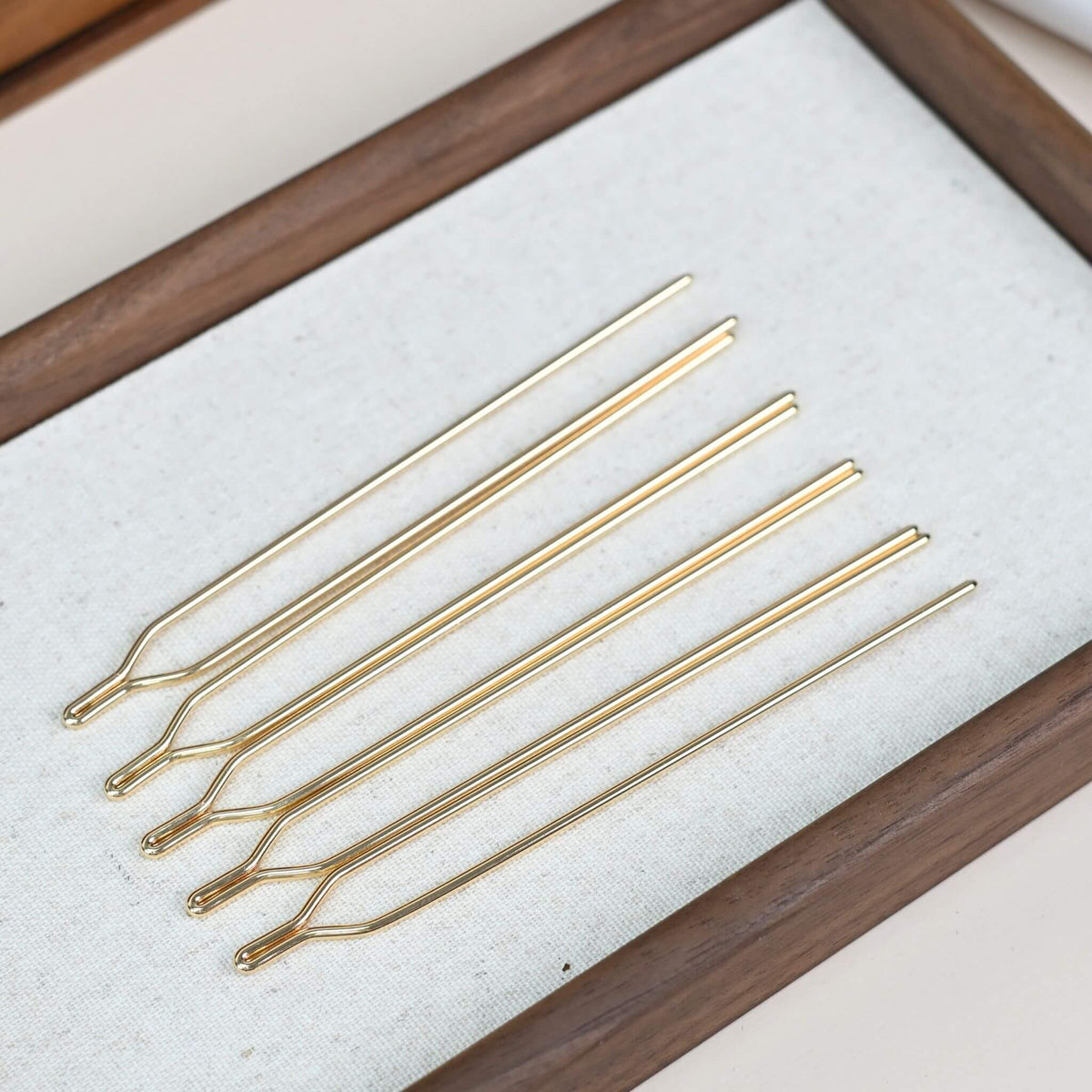Tarnish-Resistant Two-Prong Hairpins