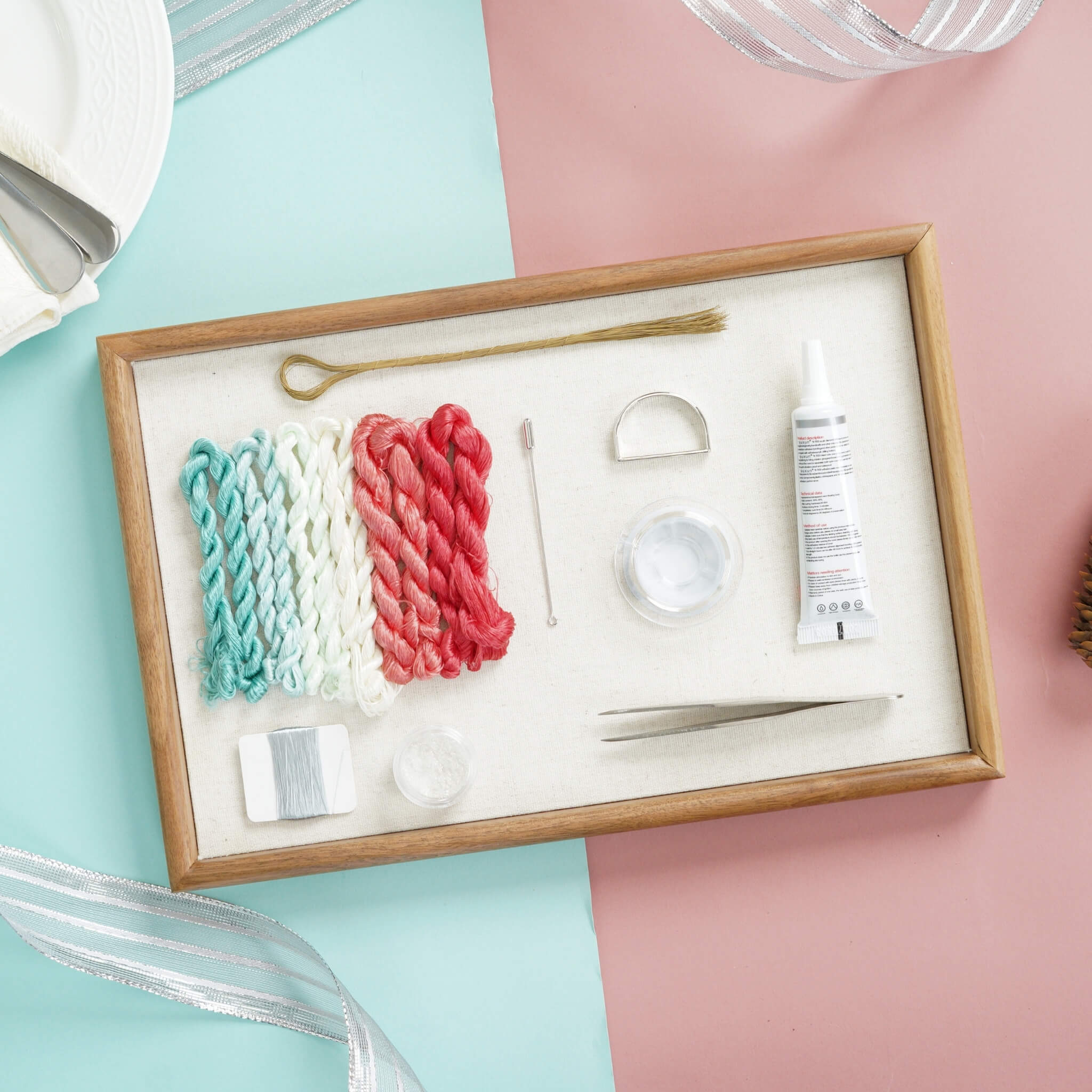 Ronghua DIY Kit | Snowy Holly Napkin Ring