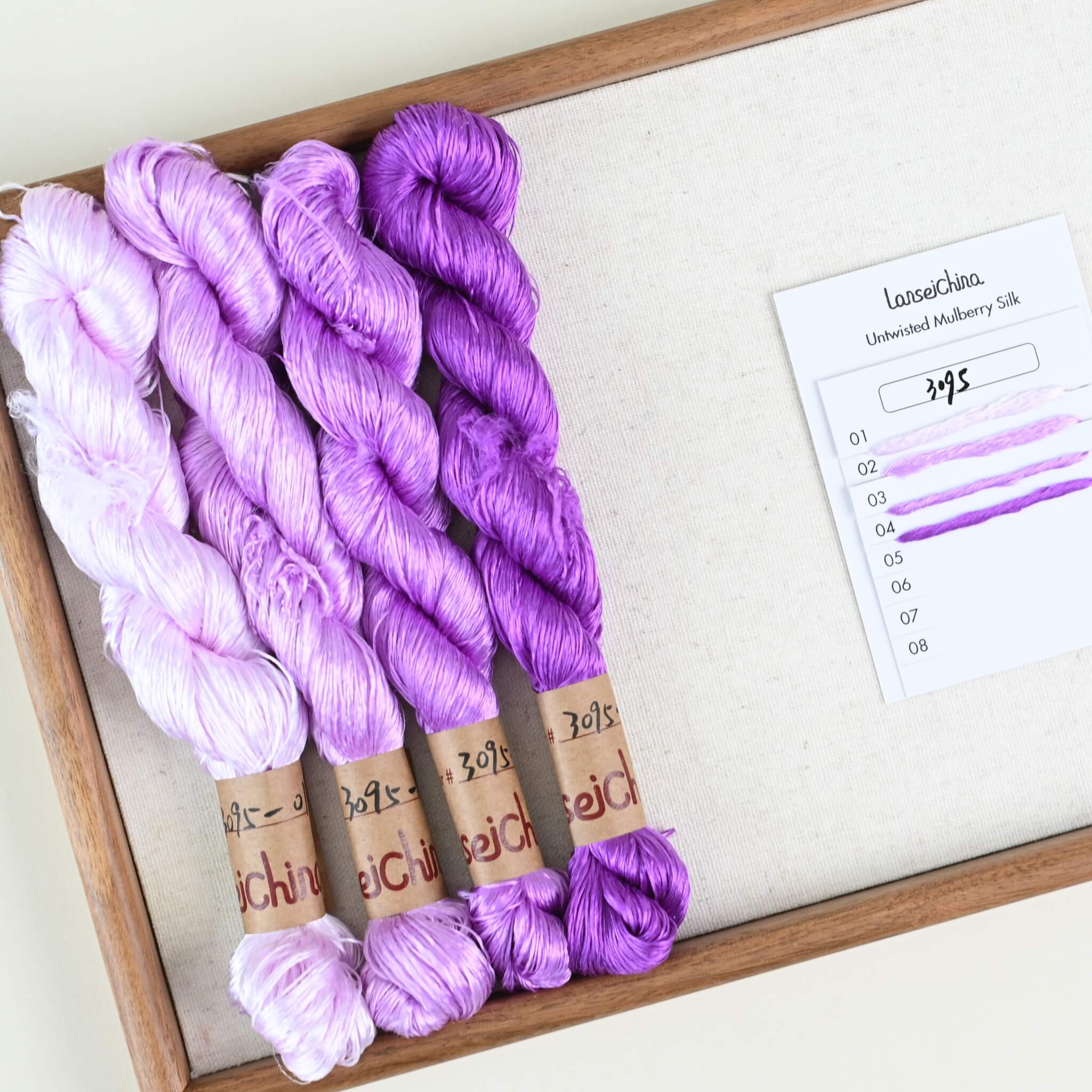 Untwisted Mulberry Silk For Ronghua | Colour #3095