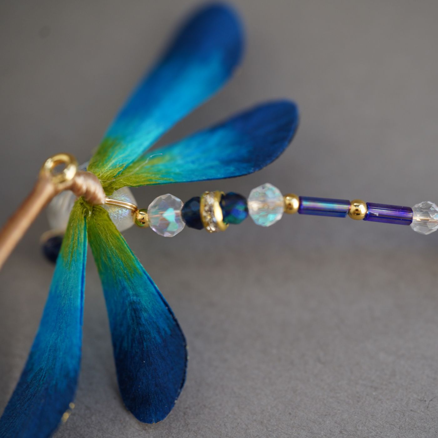 Chinese Ronghua Dragonfly Handmade Hairpin or Brooch