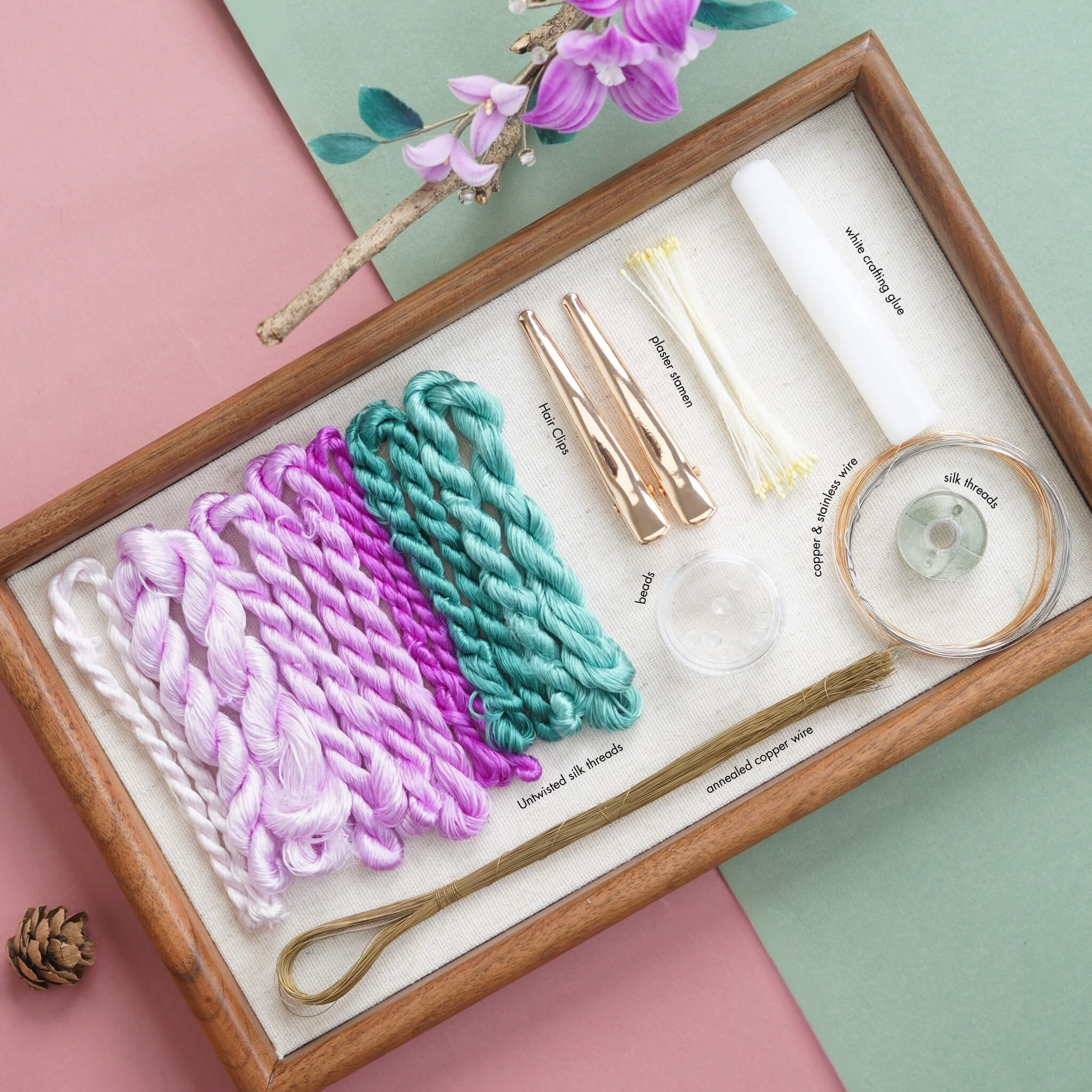 Ronghua DIY Kit | Magenta Bougainvillea