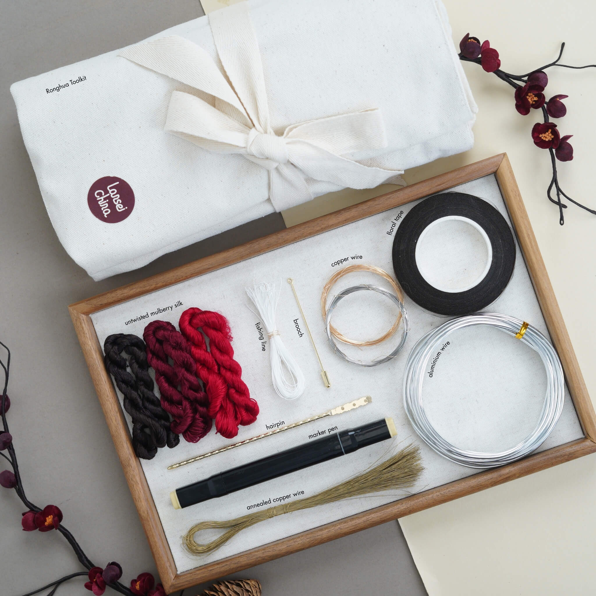 Ronghua DIY Kit | Red Plum Blossom